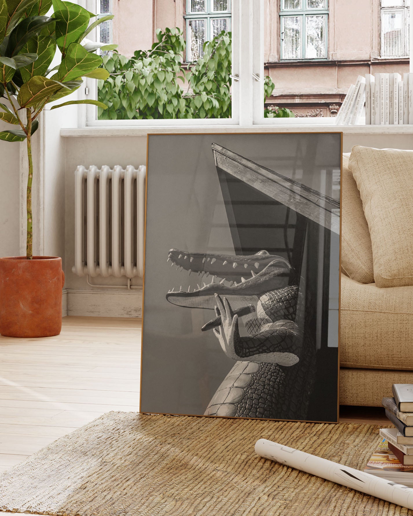 Gatorland zoo florida 1979 Poster – FineArt Wandbild, moderne Kunst & Fine Art Print von Spawnd, handgefertigt & Made in Germany