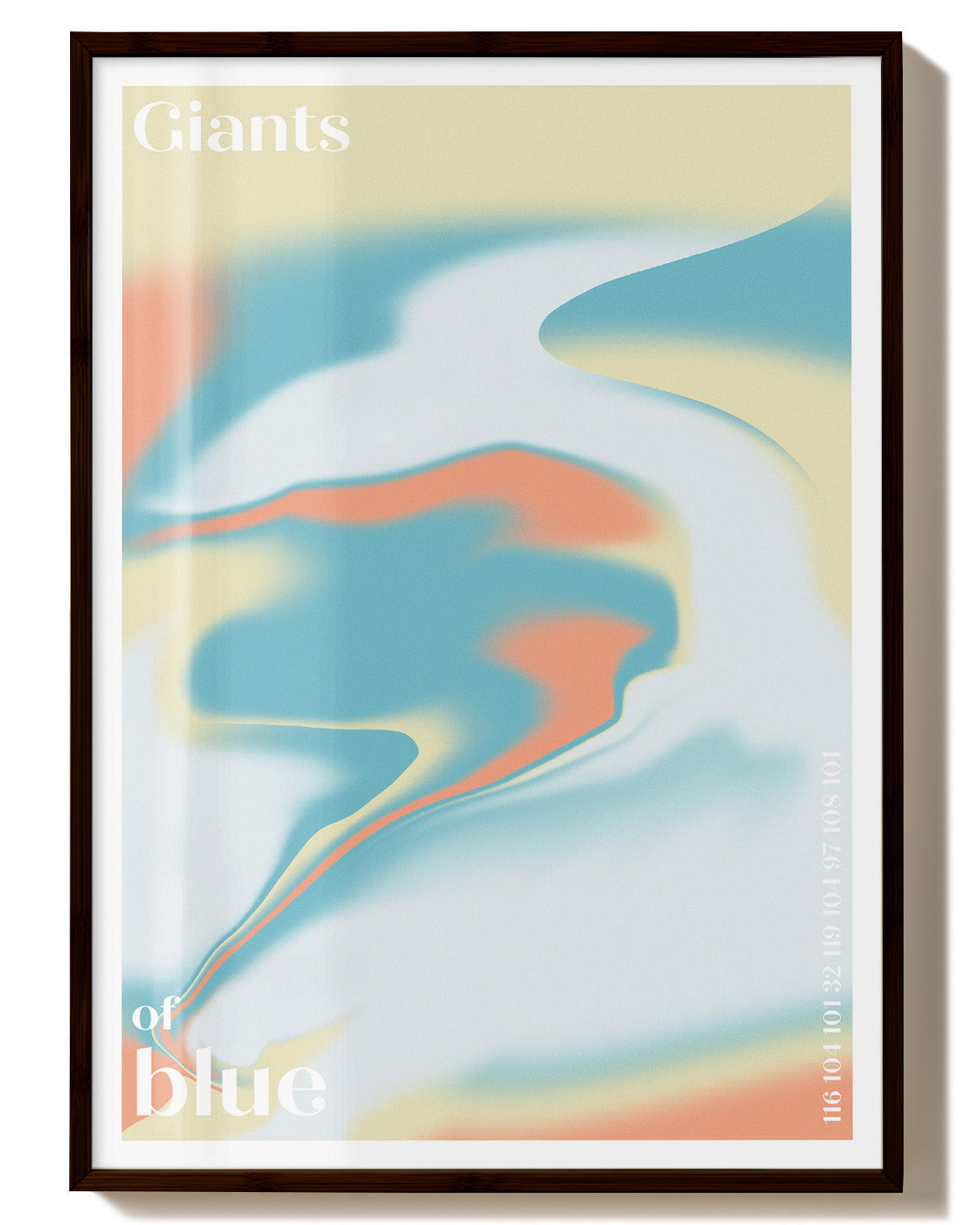 Giants of Blue Poster – Print Material Wandbild, moderne Kunst & Fine Art Print von Spawnd, handgefertigt & Made in Germany