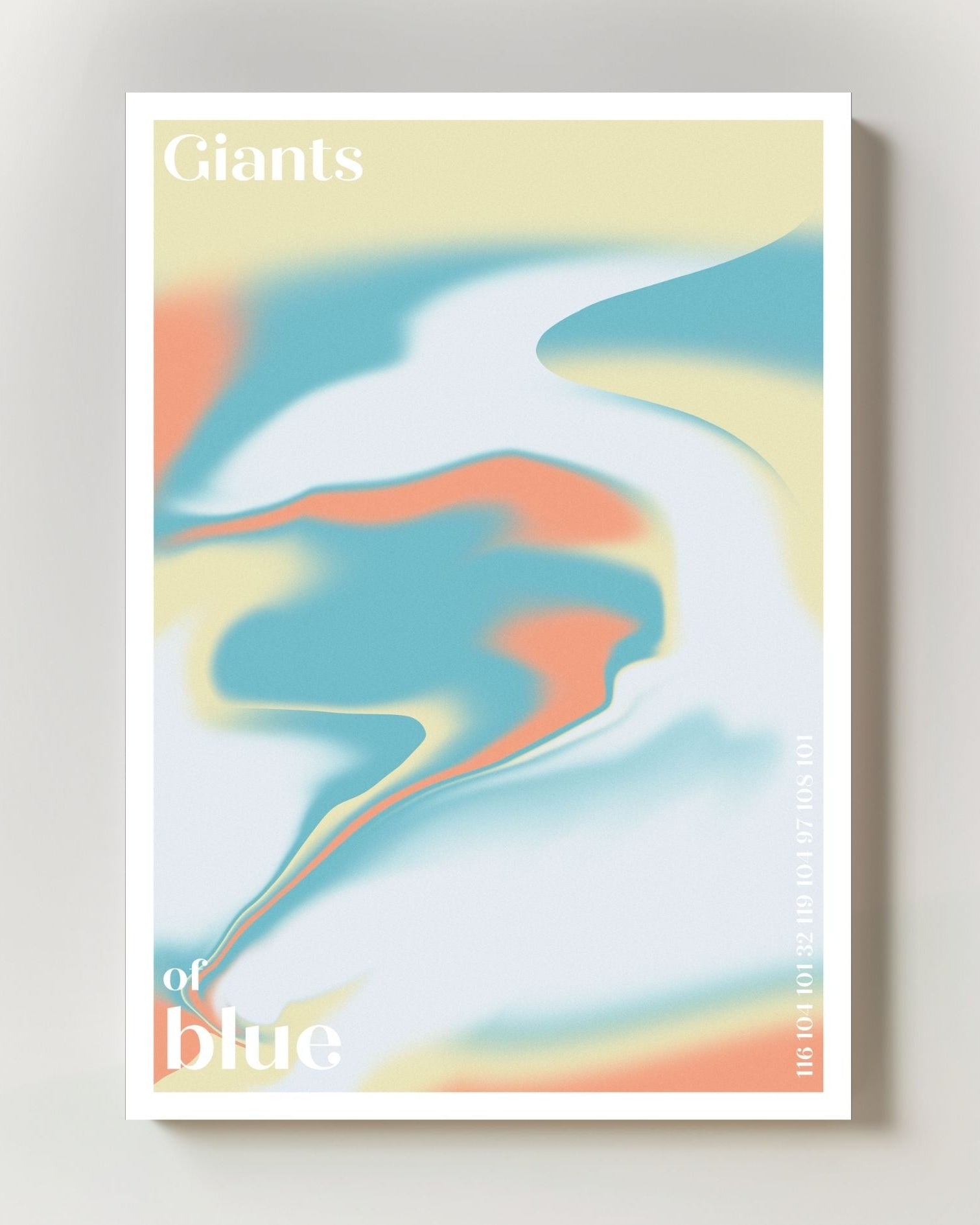 Giants of Blue Poster – Print Material Wandbild, moderne Kunst & Fine Art Print von Spawnd, handgefertigt & Made in Germany