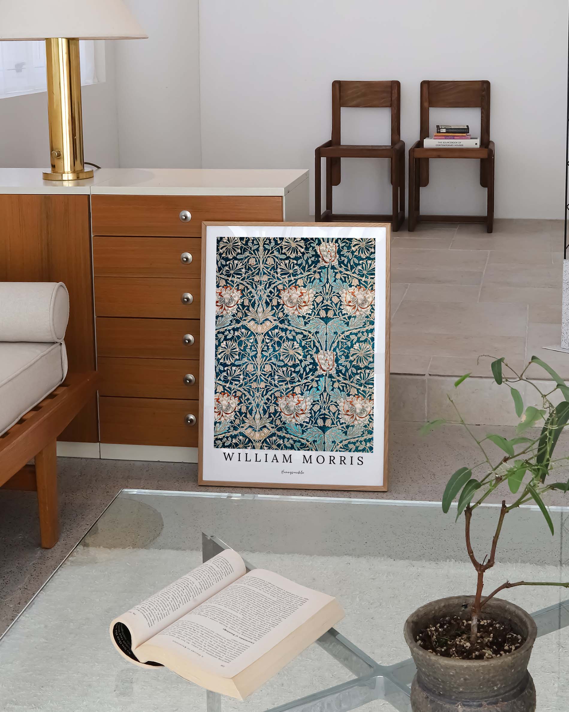 Honeysuckle Poster – Print Material Wandbild, moderne Kunst & Fine Art Print von Spawnd, handgefertigt & Made in Germany