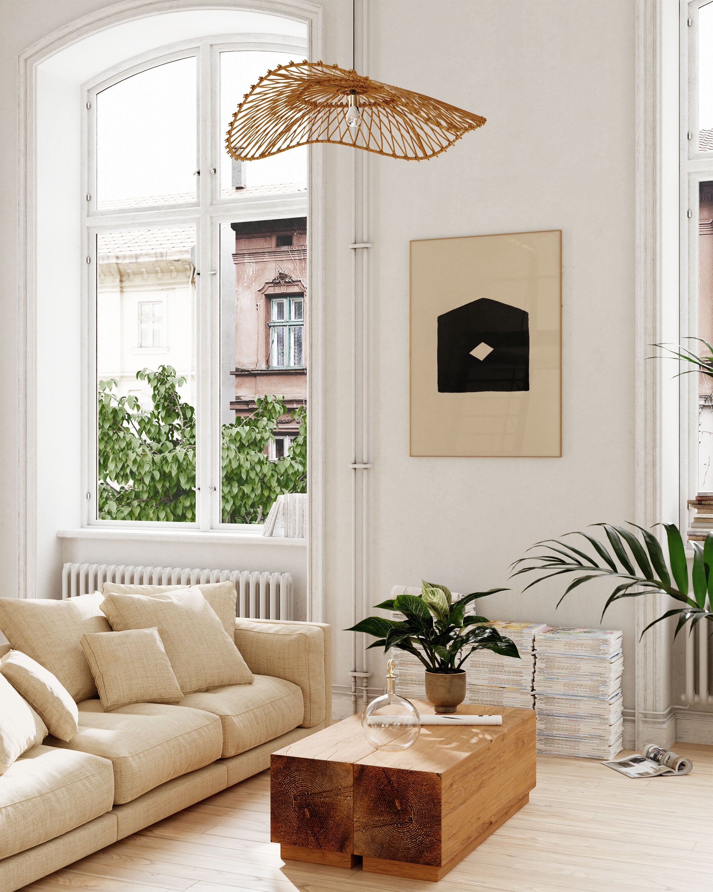 Hus Poster – FineArt Wandbild, moderne Kunst & Fine Art Print von Spawnd, handgefertigt & Made in Germany