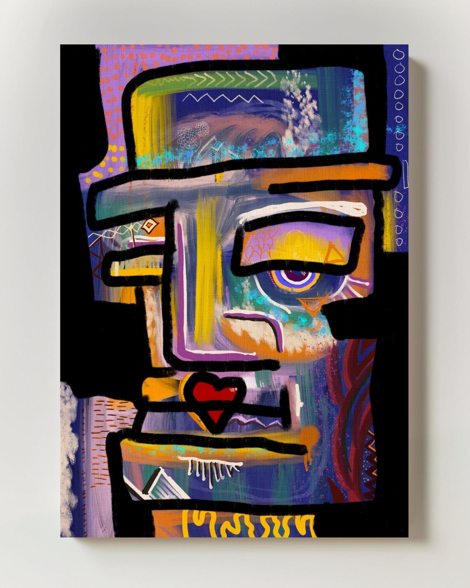 Illusion Poster – Print Material Wandbild, moderne Kunst & Fine Art Print von Spawnd, handgefertigt & Made in Germany