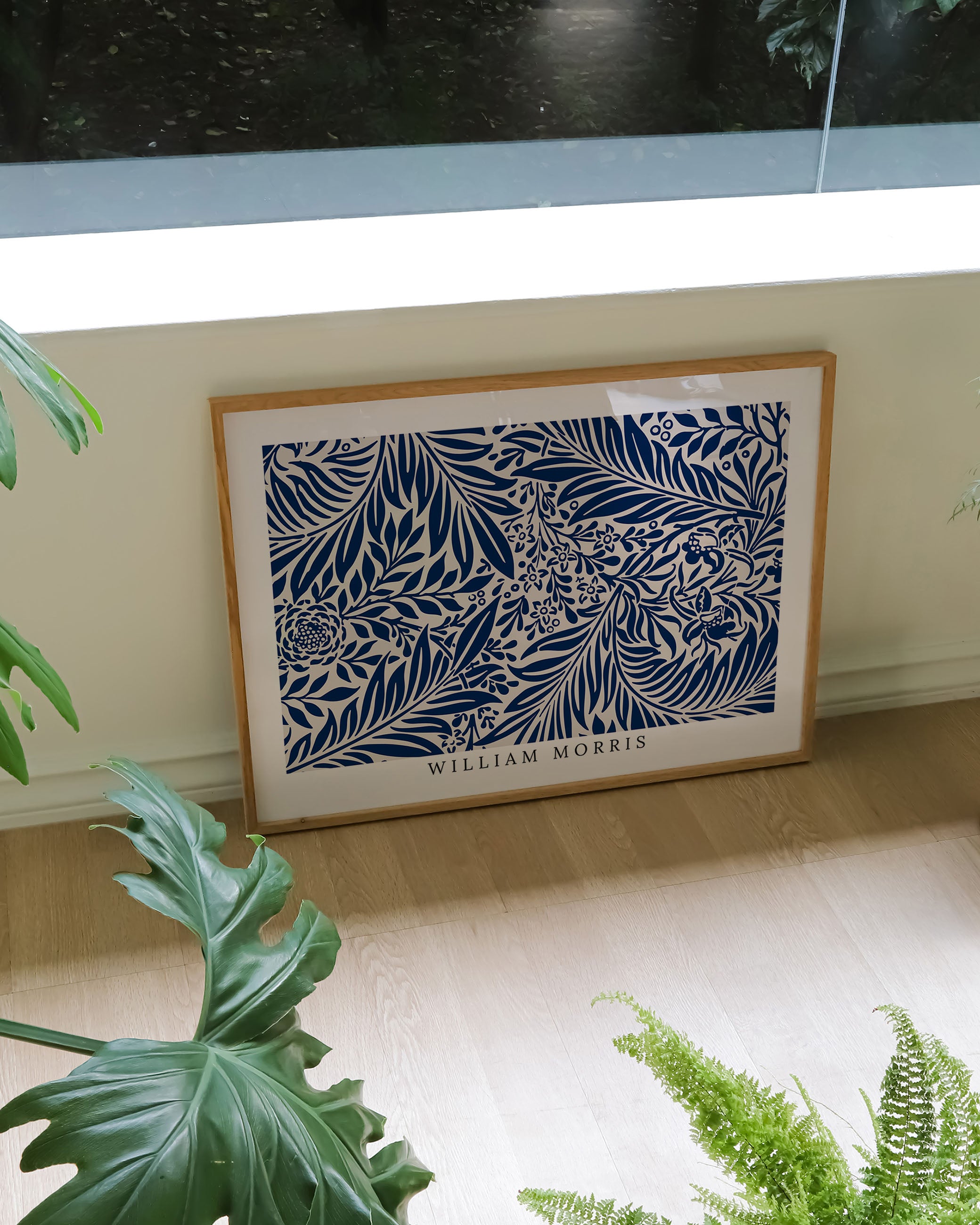 Indigo Garden Poster – Print Material Wandbild, moderne Kunst & Fine Art Print von Spawnd, handgefertigt & Made in Germany