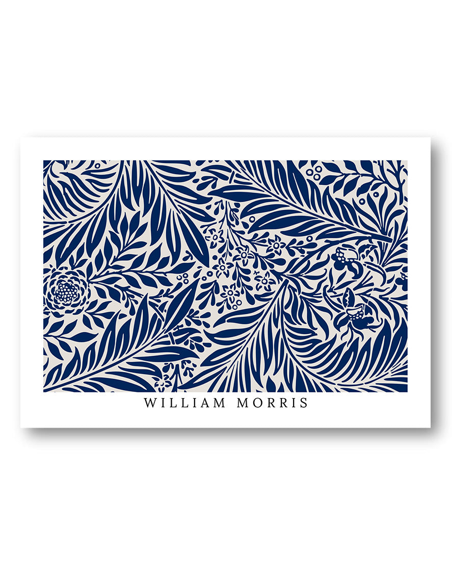 Indigo Garden Poster – Print Material Wandbild, moderne Kunst & Fine Art Print von Spawnd, handgefertigt & Made in Germany