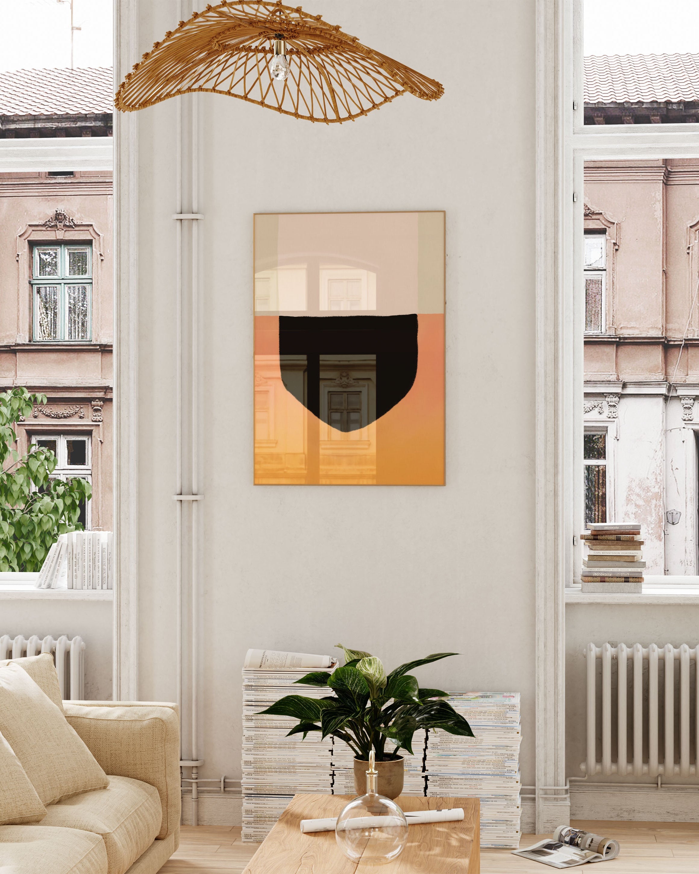 Isfjell Poster – Print Material Wandbild, moderne Kunst & Fine Art Print von Spawnd, handgefertigt & Made in Germany