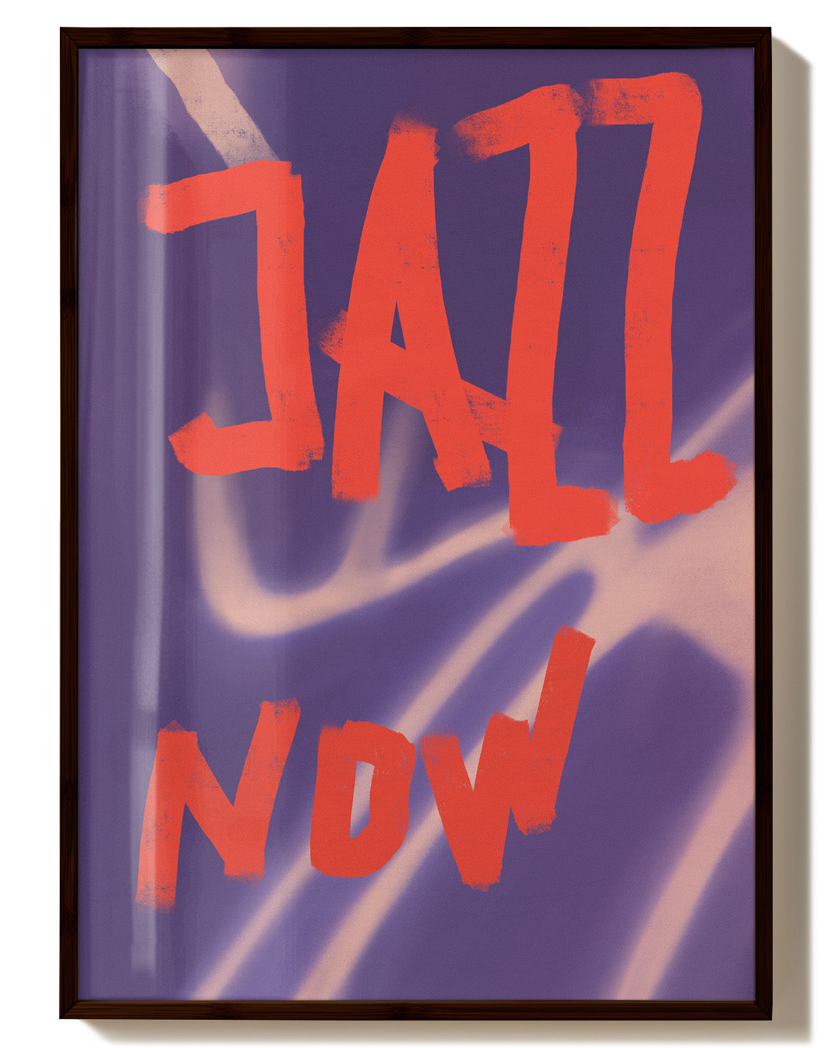 Jazz Now Poster – Print Material Wandbild, moderne Kunst & Fine Art Print von Spawnd, handgefertigt & Made in Germany