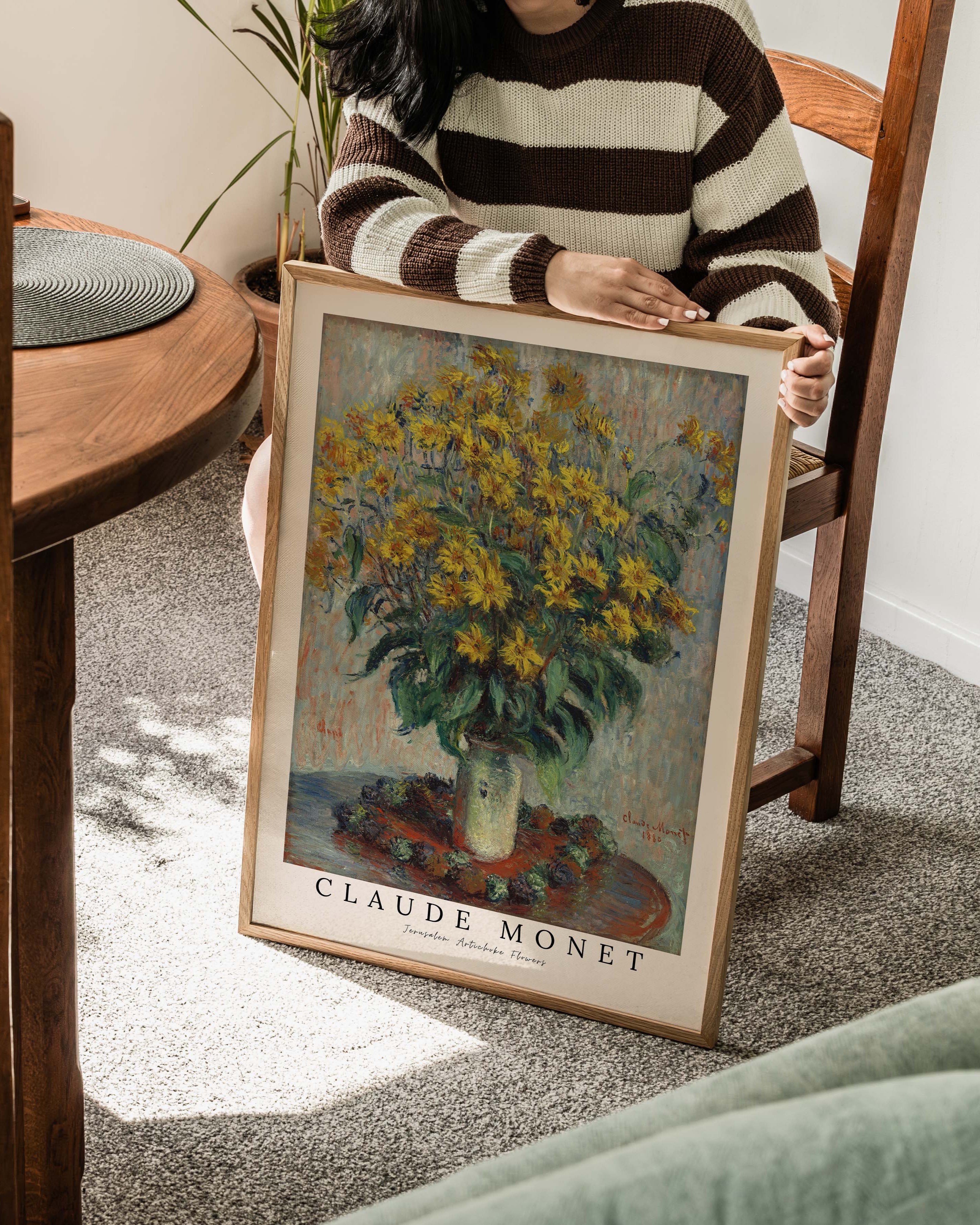 Jerusalem Artichoke Flowers Poster – FineArt Wandbild, moderne Kunst & Fine Art Print von Spawnd, handgefertigt & Made in Germany