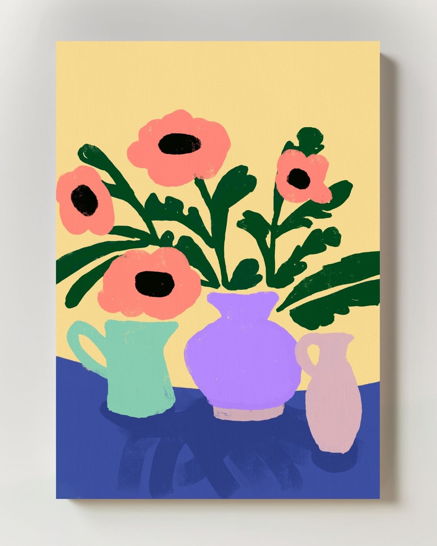 Joy in a Vase Poster – Print Material Wandbild, moderne Kunst & Fine Art Print von Spawnd, handgefertigt & Made in Germany