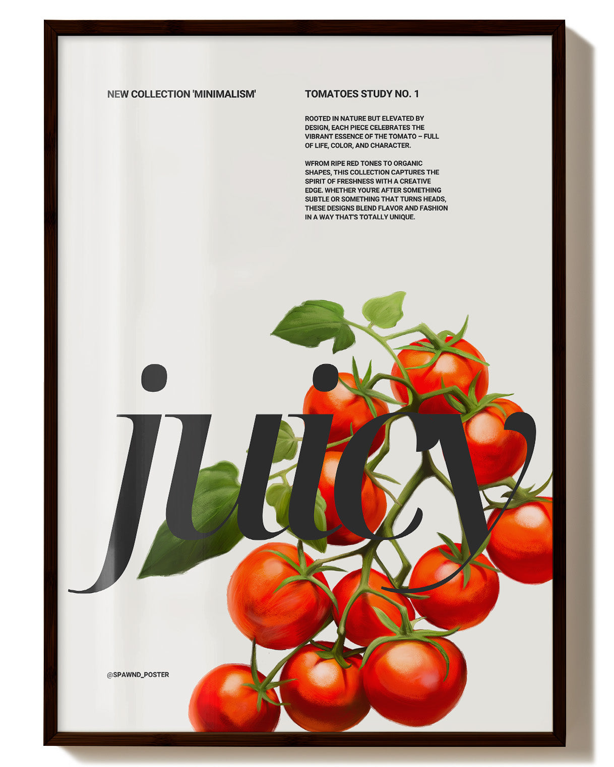 Juicy Poster – Print Material Wandbild, moderne Kunst & Fine Art Print von Spawnd, handgefertigt & Made in Germany