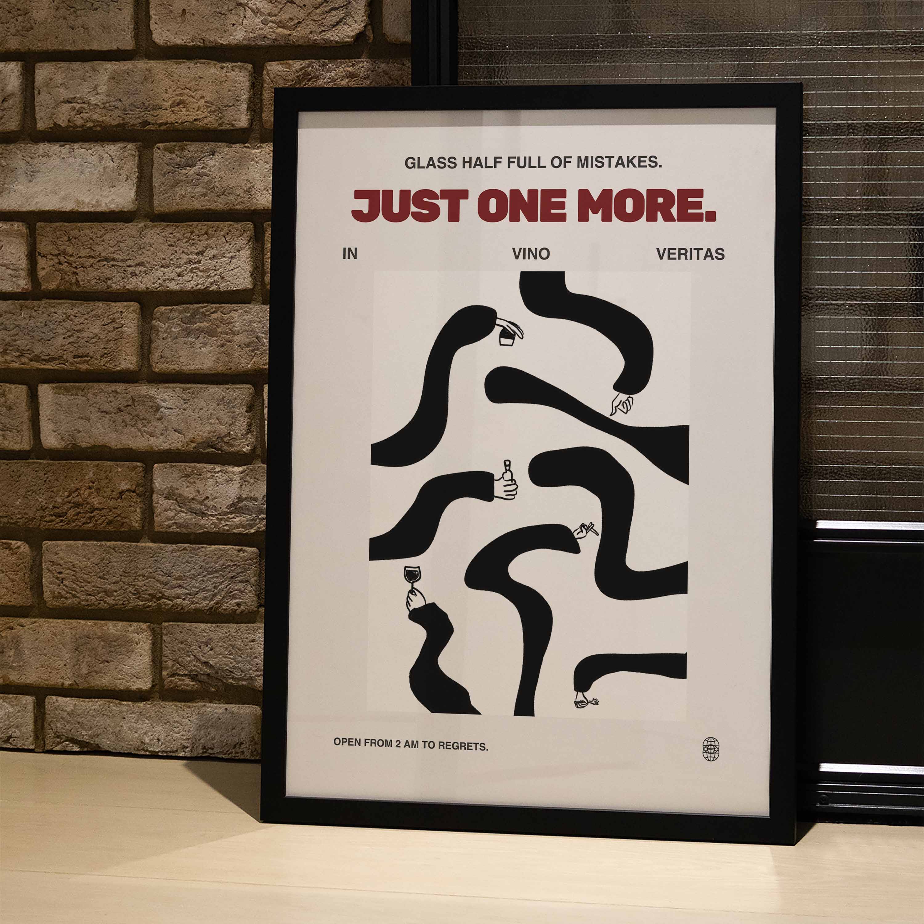 Just one more Poster – Print Material Wandbild, moderne Kunst & Fine Art Print von Spawnd, handgefertigt & Made in Germany