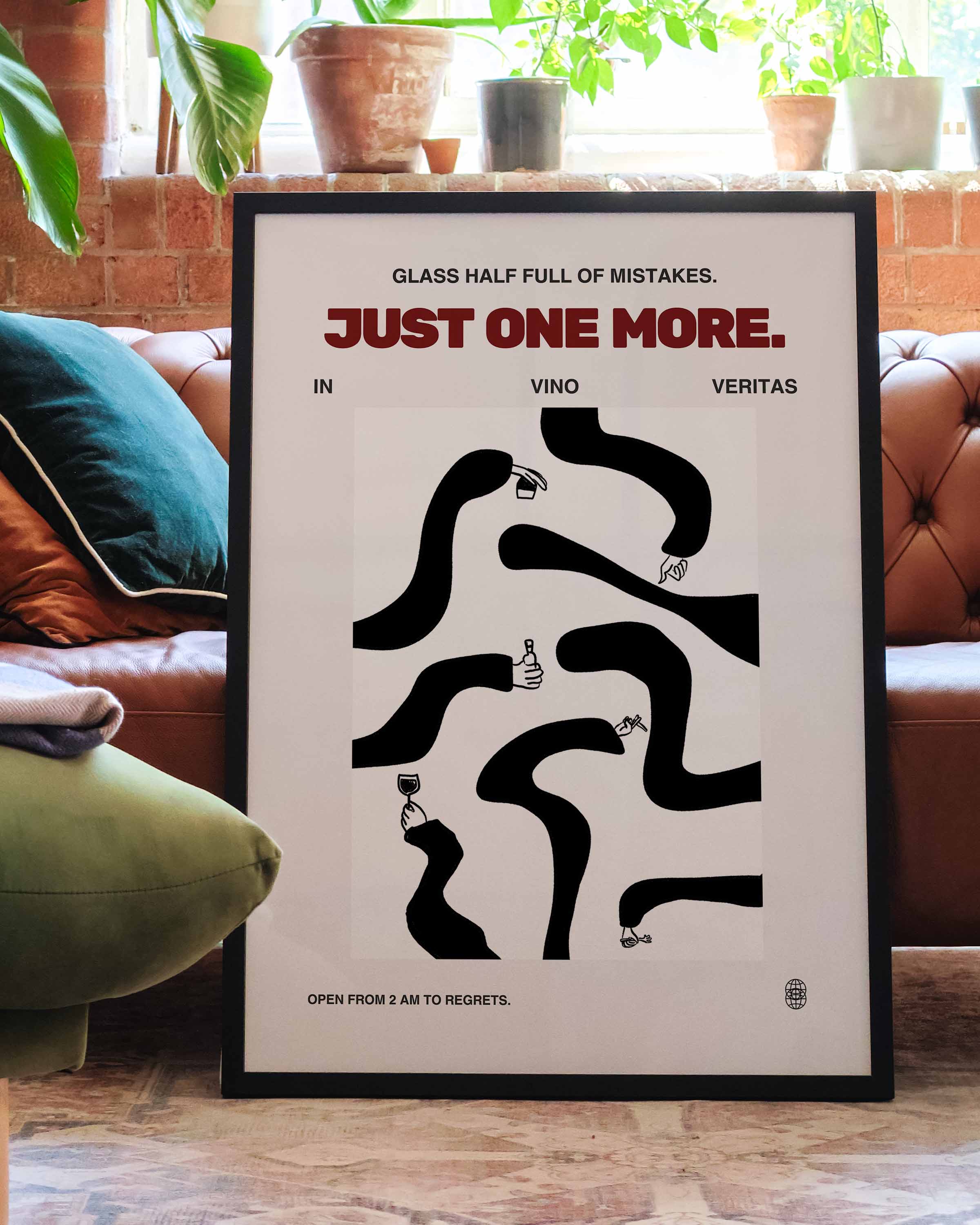 Just one more Poster – Print Material Wandbild, moderne Kunst & Fine Art Print von Spawnd, handgefertigt & Made in Germany