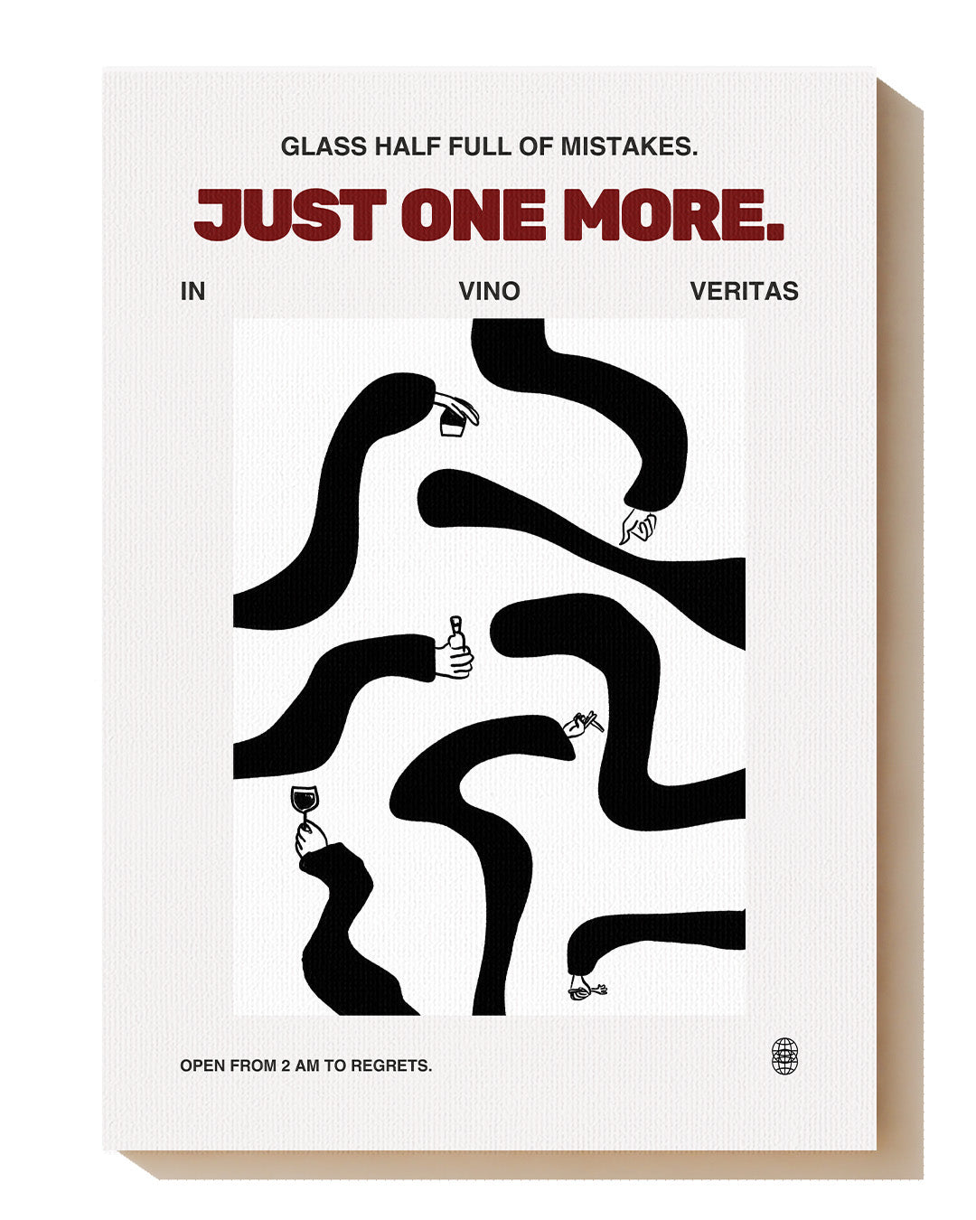 Just one more Poster – Print Material Wandbild, moderne Kunst & Fine Art Print von Spawnd, handgefertigt & Made in Germany