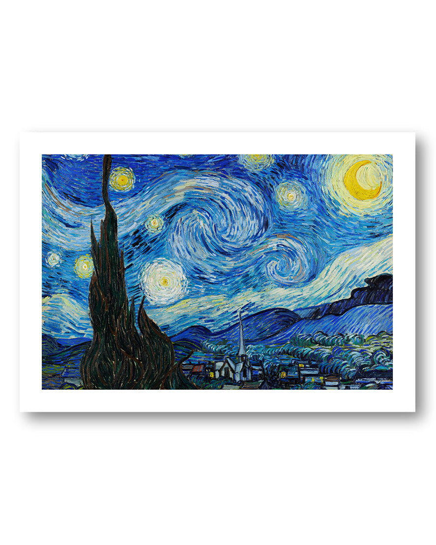 La Nuit étoilée V2 Poster – Print Material Wandbild, moderne Kunst & Fine Art Print von Spawnd, handgefertigt & Made in Germany