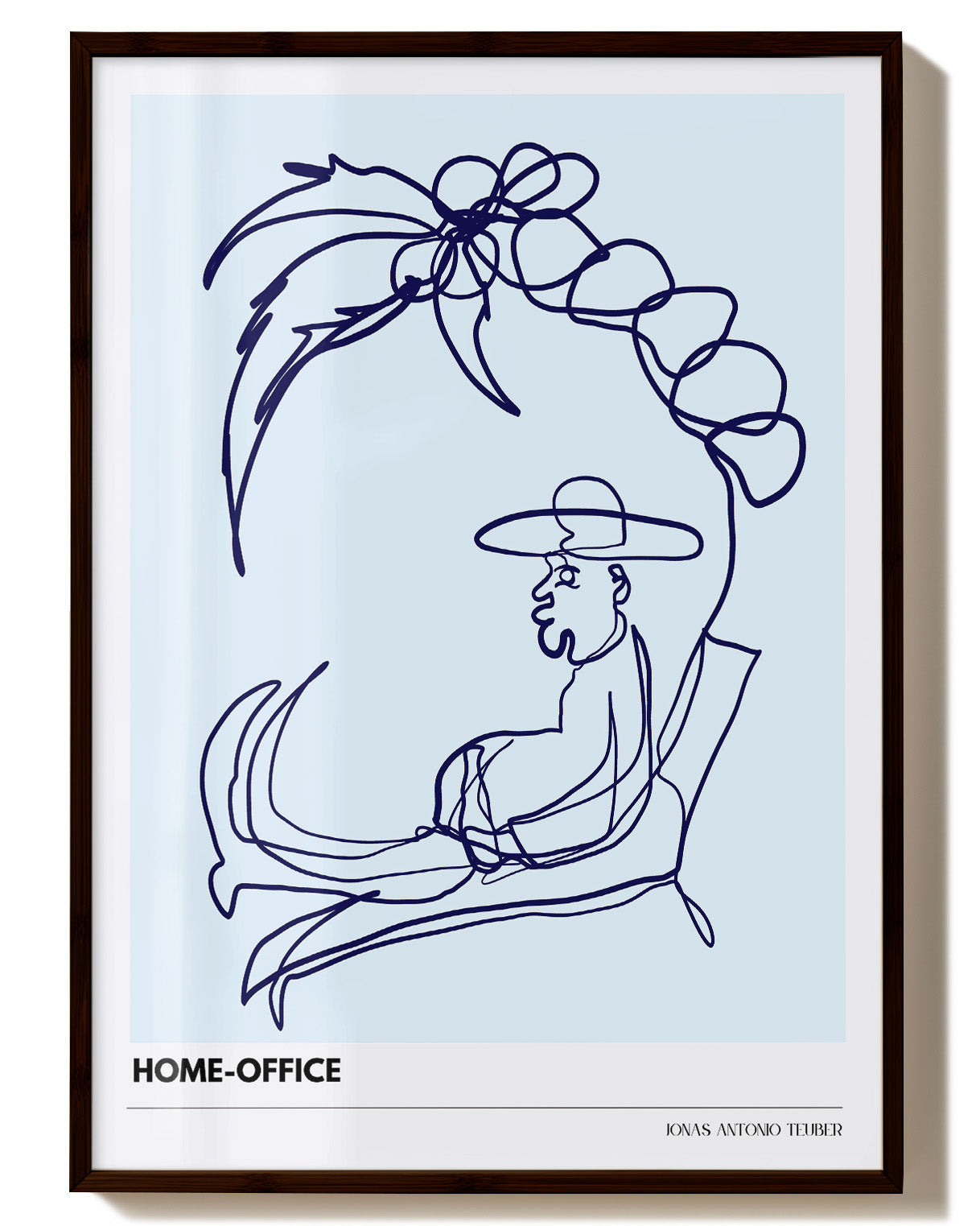 LB - Homeoffice Poster – Print Material Wandbild, moderne Kunst & Fine Art Print von Spawnd, handgefertigt & Made in Germany