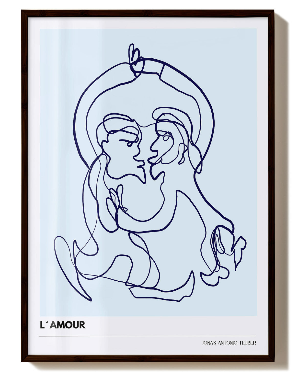 LB - L' Amour Poster – Print Material Wandbild, moderne Kunst & Fine Art Print von Spawnd, handgefertigt & Made in Germany