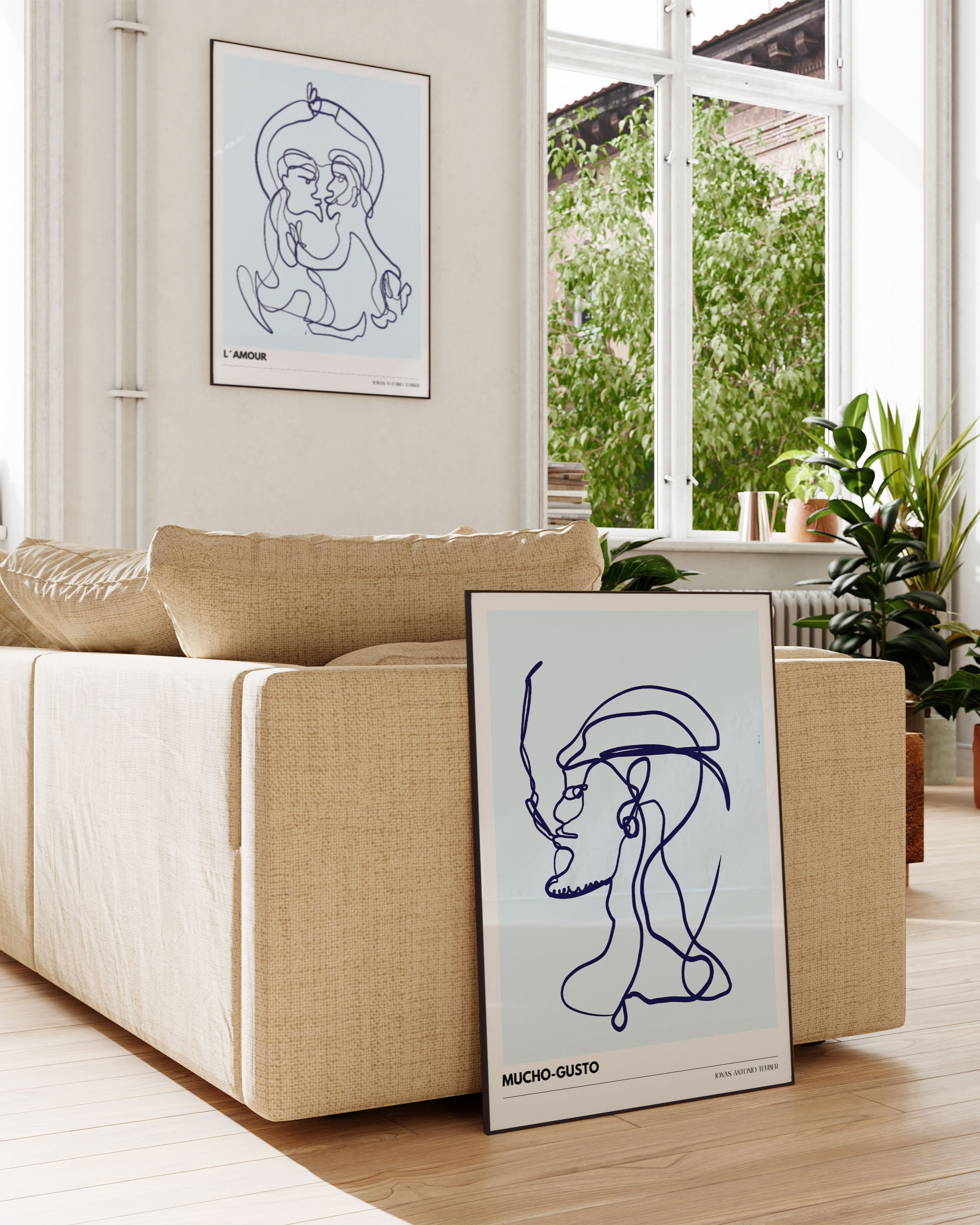 LB - Mucho Gusto Poster – Print Material Wandbild, moderne Kunst & Fine Art Print von Spawnd, handgefertigt & Made in Germany