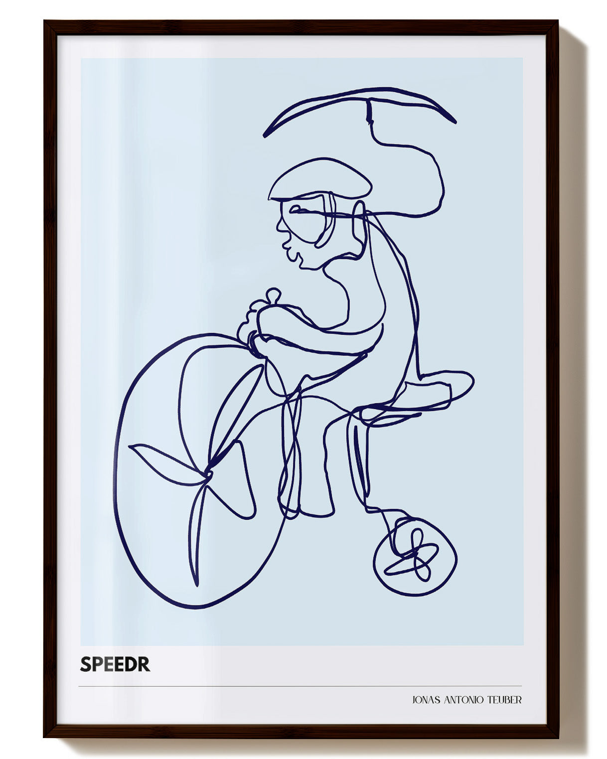 LB - Speedr Poster – Print Material Wandbild, moderne Kunst & Fine Art Print von Spawnd, handgefertigt & Made in Germany