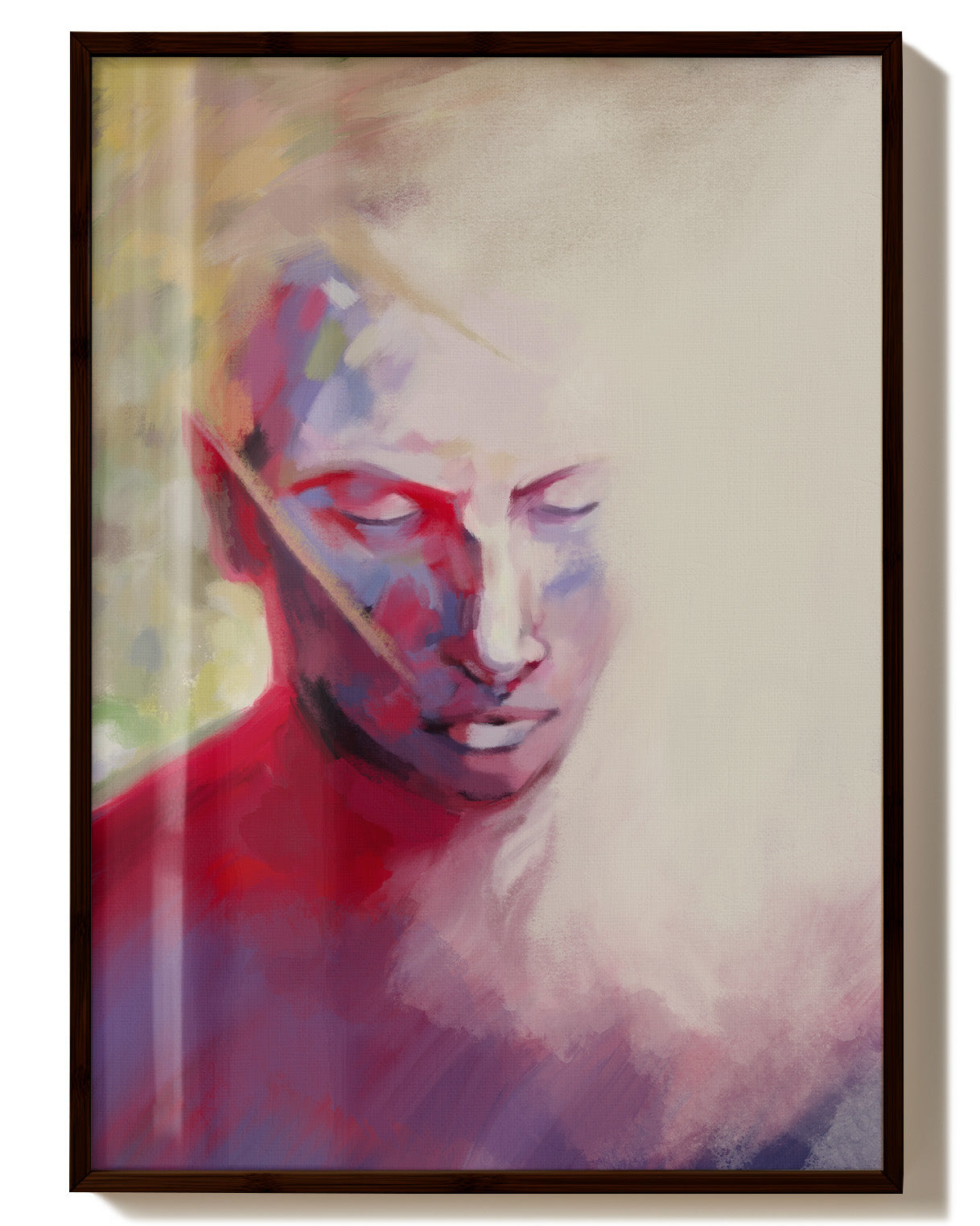 Licht und Schatten Poster – Print Material Wandbild, moderne Kunst & Fine Art Print von Spawnd, handgefertigt & Made in Germany