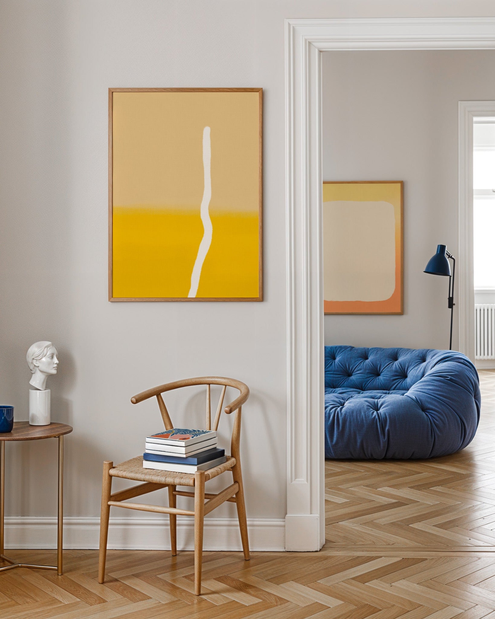 Linje Poster – Print Material Wandbild, moderne Kunst & Fine Art Print von Spawnd, handgefertigt & Made in Germany