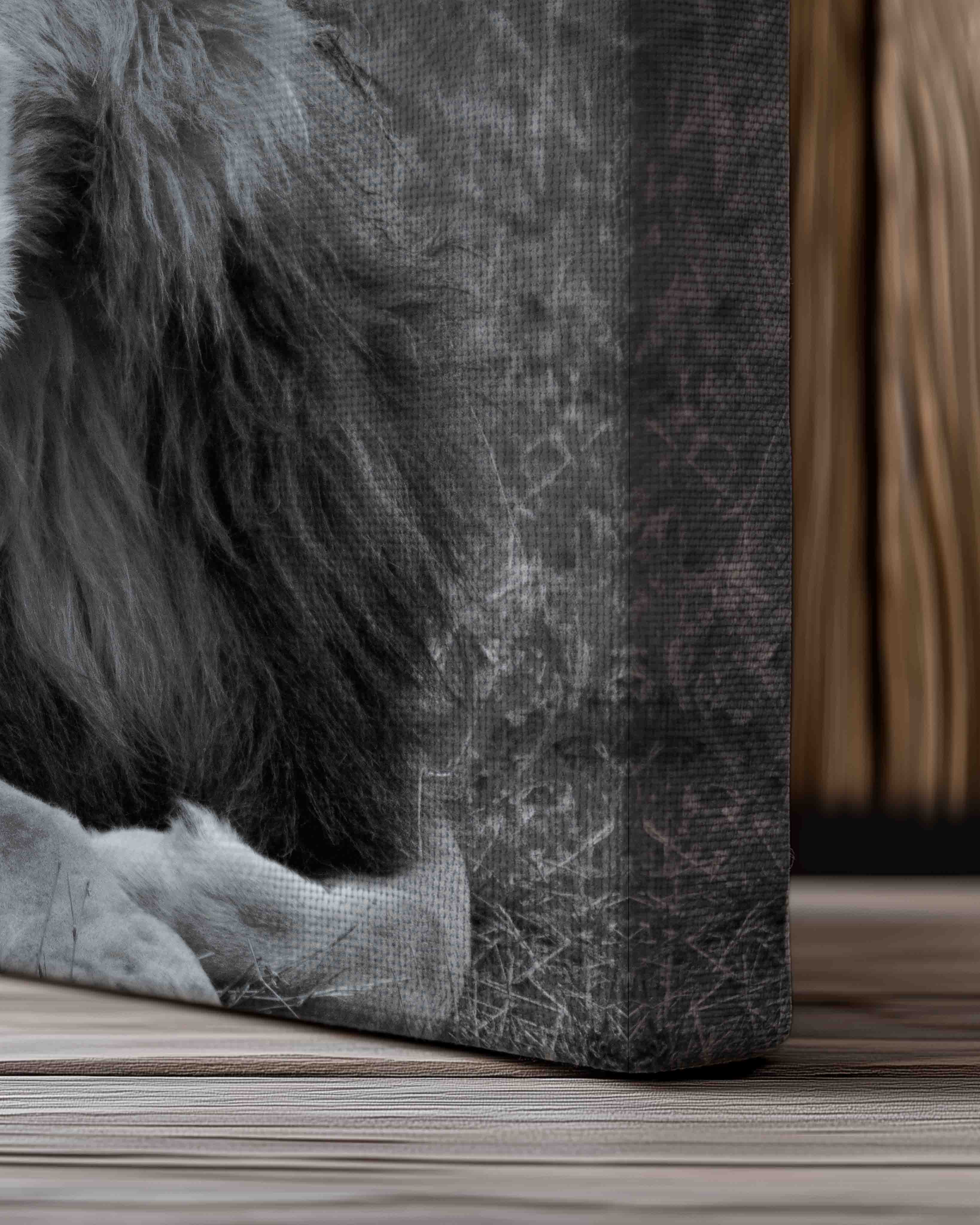 Lion Poster – Print Material Wandbild, moderne Kunst & Fine Art Print von Spawnd, handgefertigt & Made in Germany