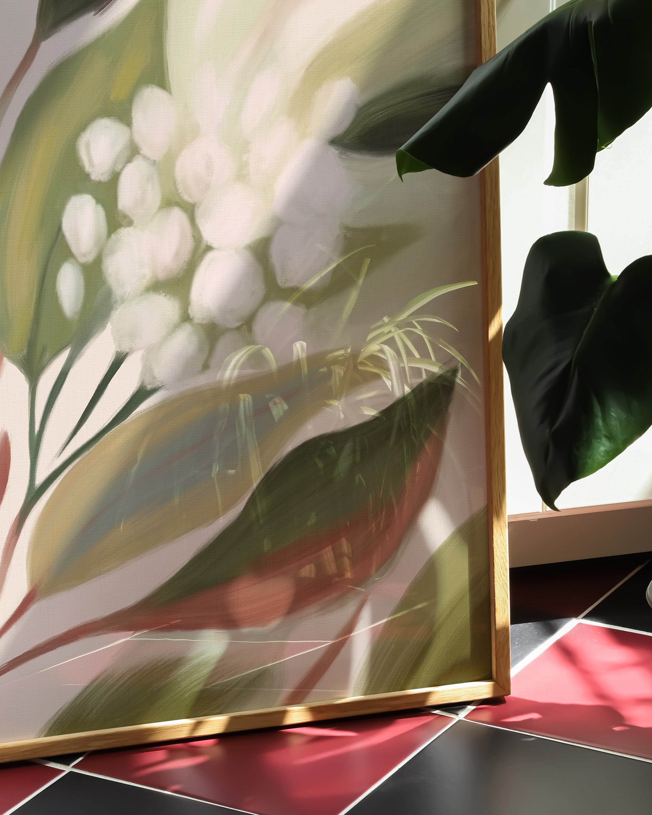 Lumière Feuillue Poster – FineArt Wandbild, moderne Kunst & Fine Art Print von Spawnd, handgefertigt & Made in Germany