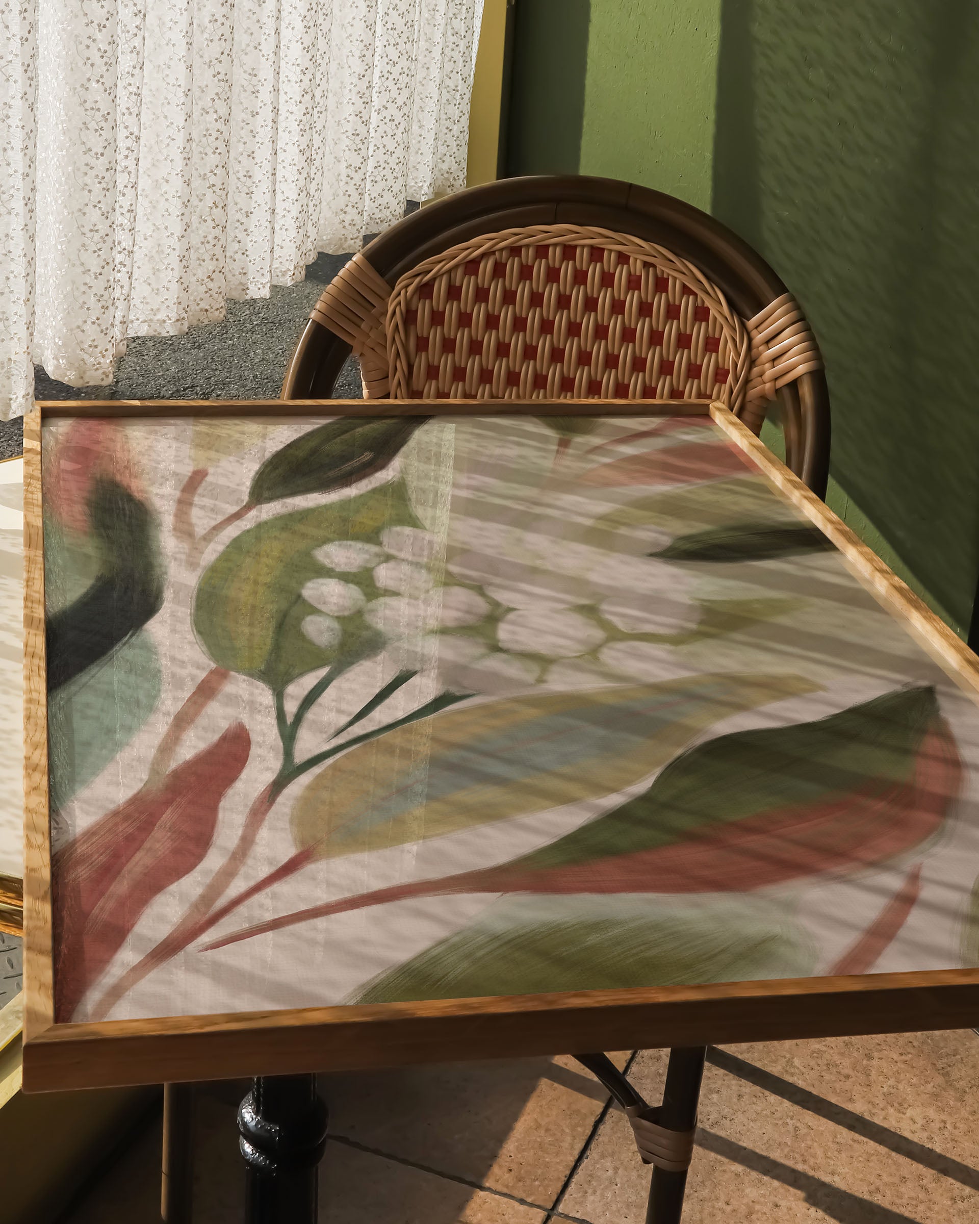 Lumière Feuillue Poster – FineArt Wandbild, moderne Kunst & Fine Art Print von Spawnd, handgefertigt & Made in Germany