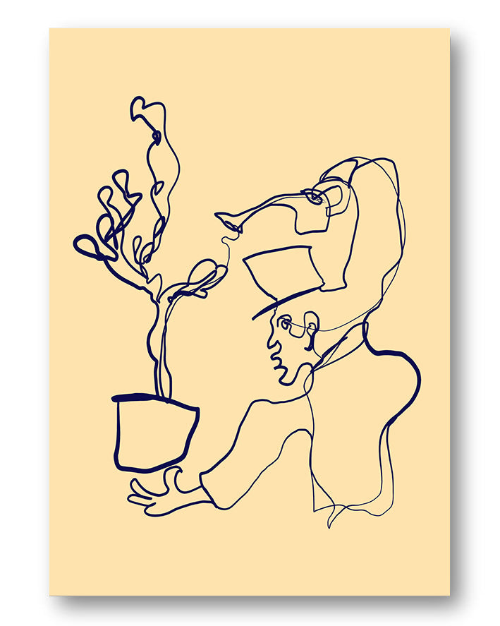 Magic Planto Poster – Print Material Wandbild, moderne Kunst & Fine Art Print von Spawnd, handgefertigt & Made in Germany