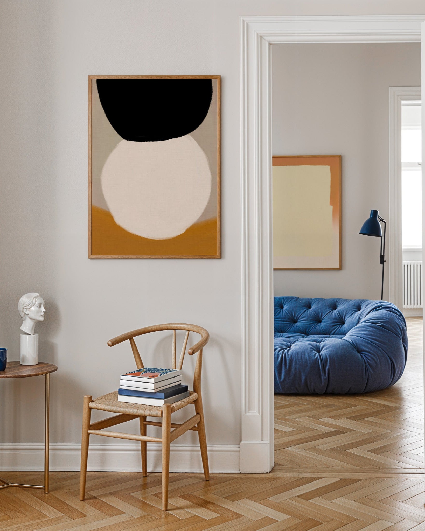 Månefall Poster – Print Material Wandbild, moderne Kunst & Fine Art Print von Spawnd, handgefertigt & Made in Germany