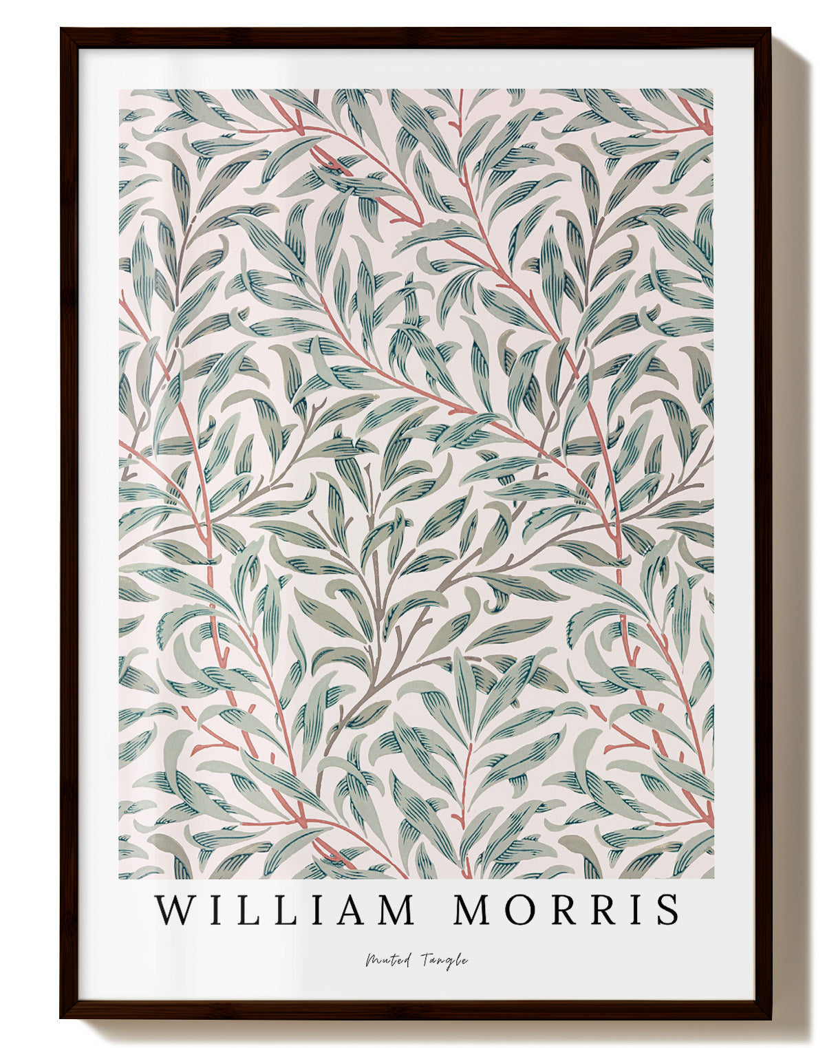 Muted Tangle Poster – Print Material Wandbild, moderne Kunst & Fine Art Print von Spawnd, handgefertigt & Made in Germany