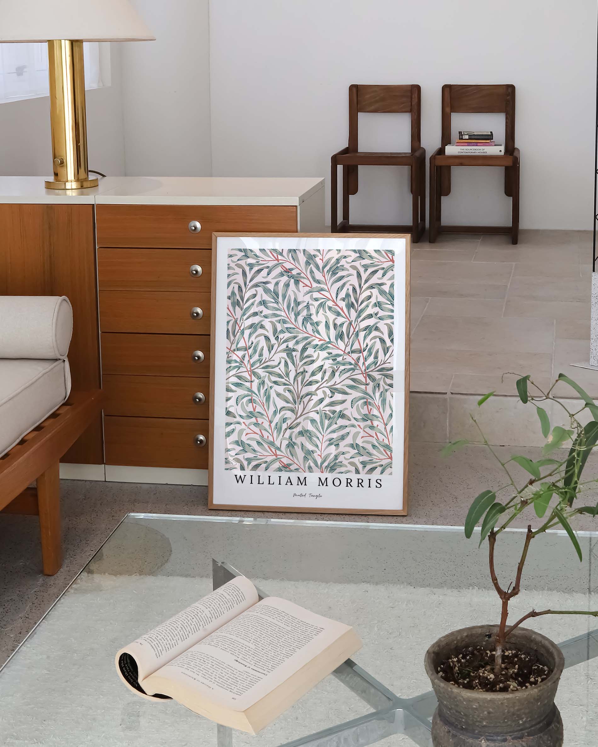 Muted Tangle Poster – Print Material Wandbild, moderne Kunst & Fine Art Print von Spawnd, handgefertigt & Made in Germany