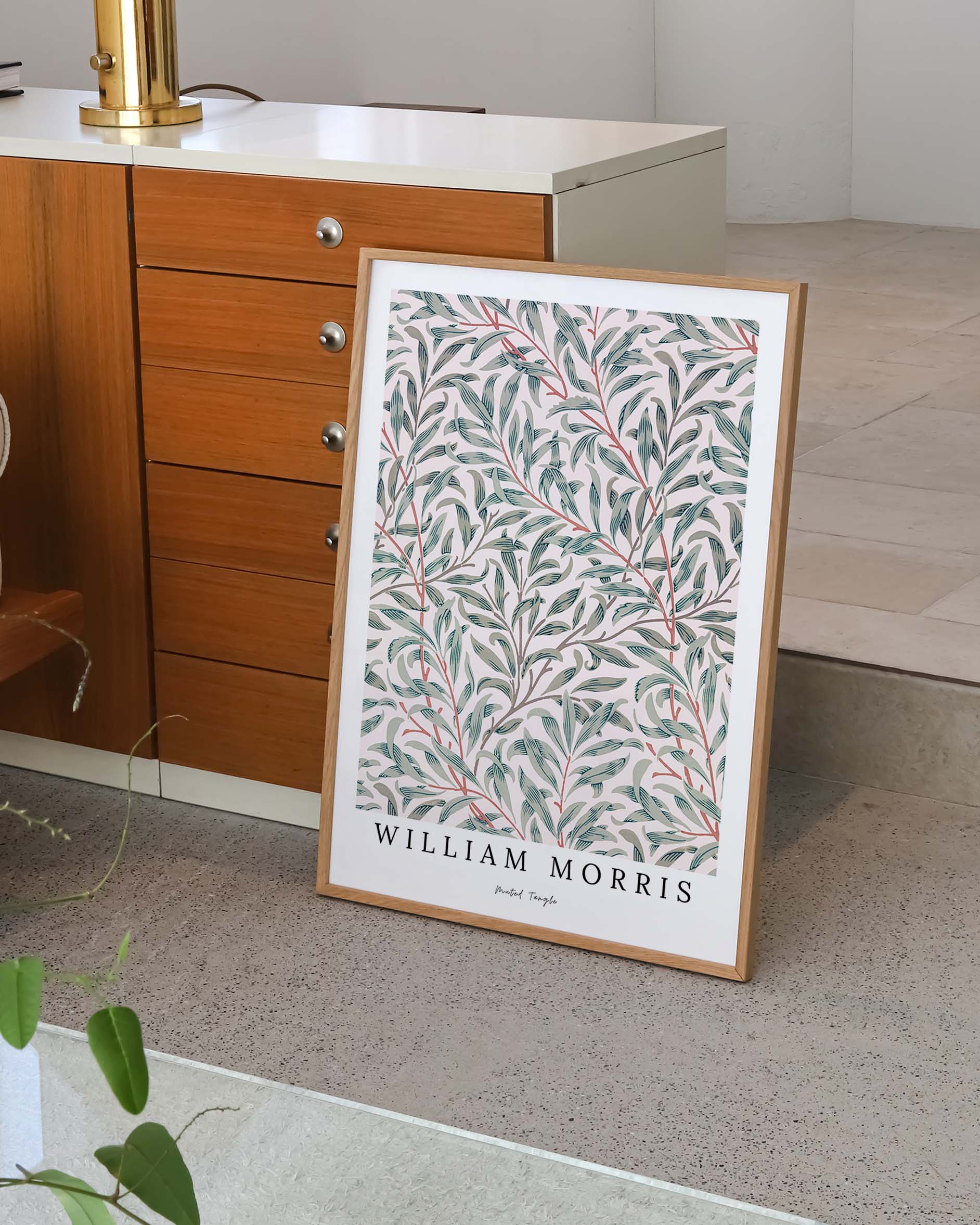 Muted Tangle Poster – Print Material Wandbild, moderne Kunst & Fine Art Print von Spawnd, handgefertigt & Made in Germany