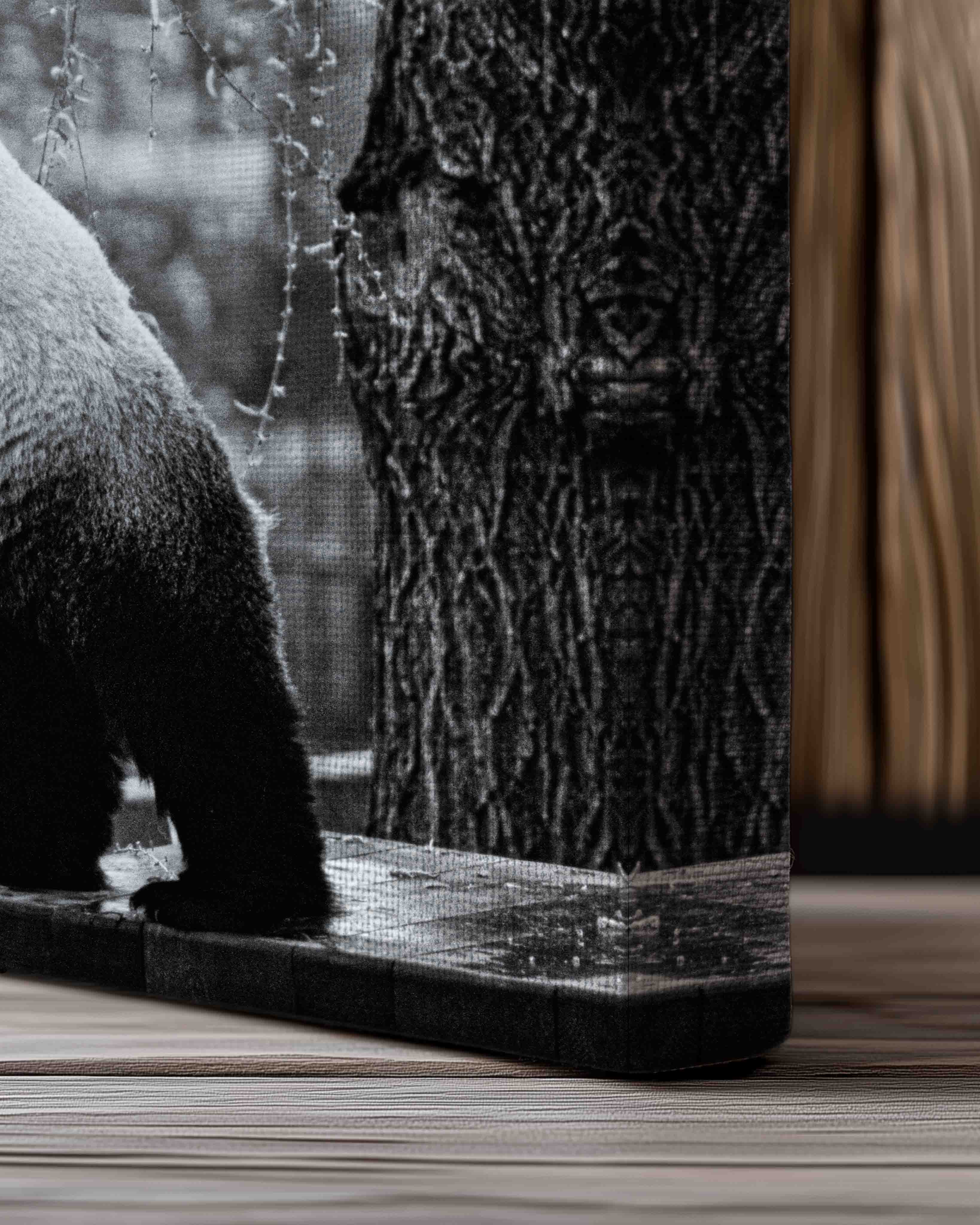 Panda Poster – Print Material Wandbild, moderne Kunst & Fine Art Print von Spawnd, handgefertigt & Made in Germany