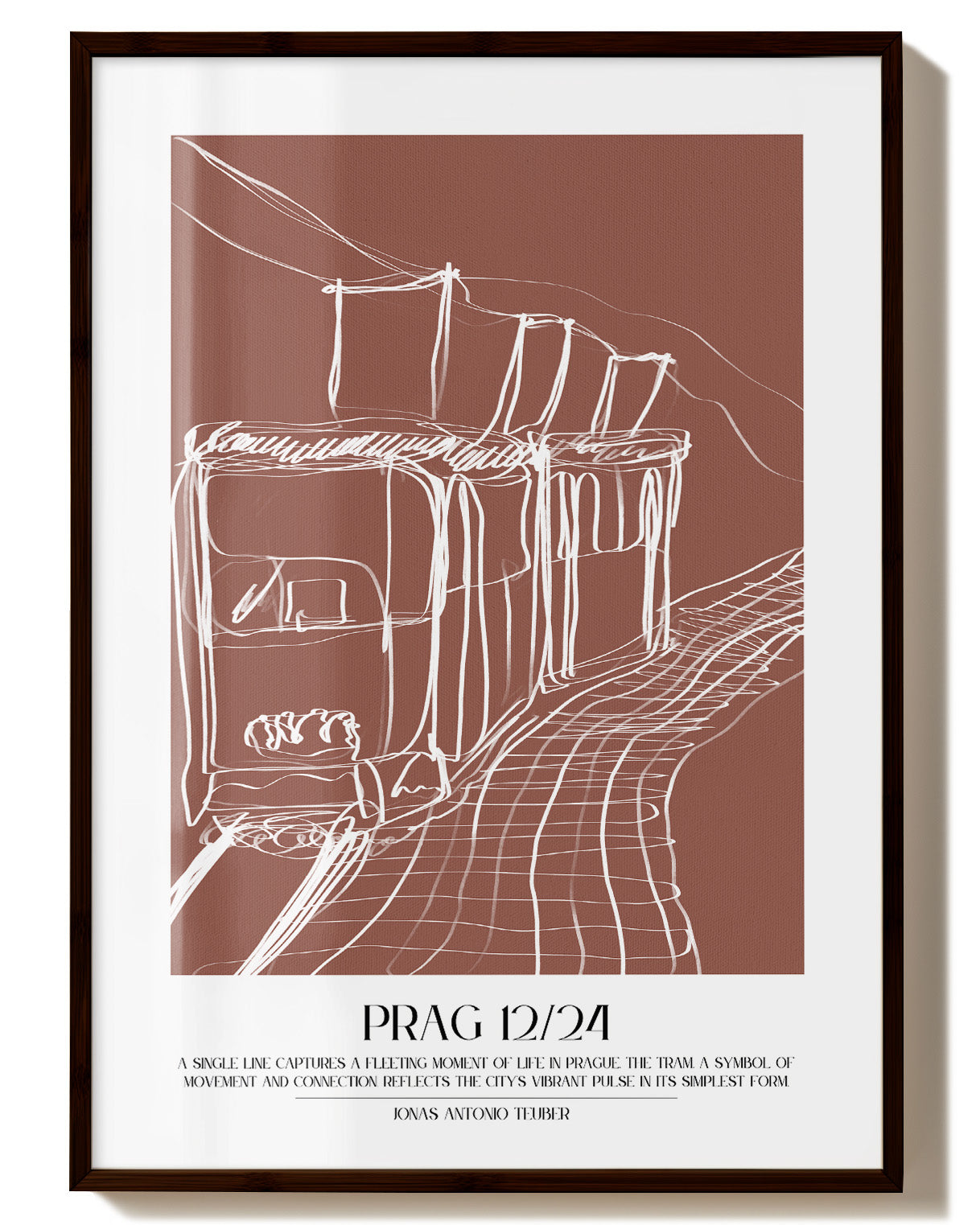 Prag Poster – Print Material Wandbild, moderne Kunst & Fine Art Print von Spawnd, handgefertigt & Made in Germany