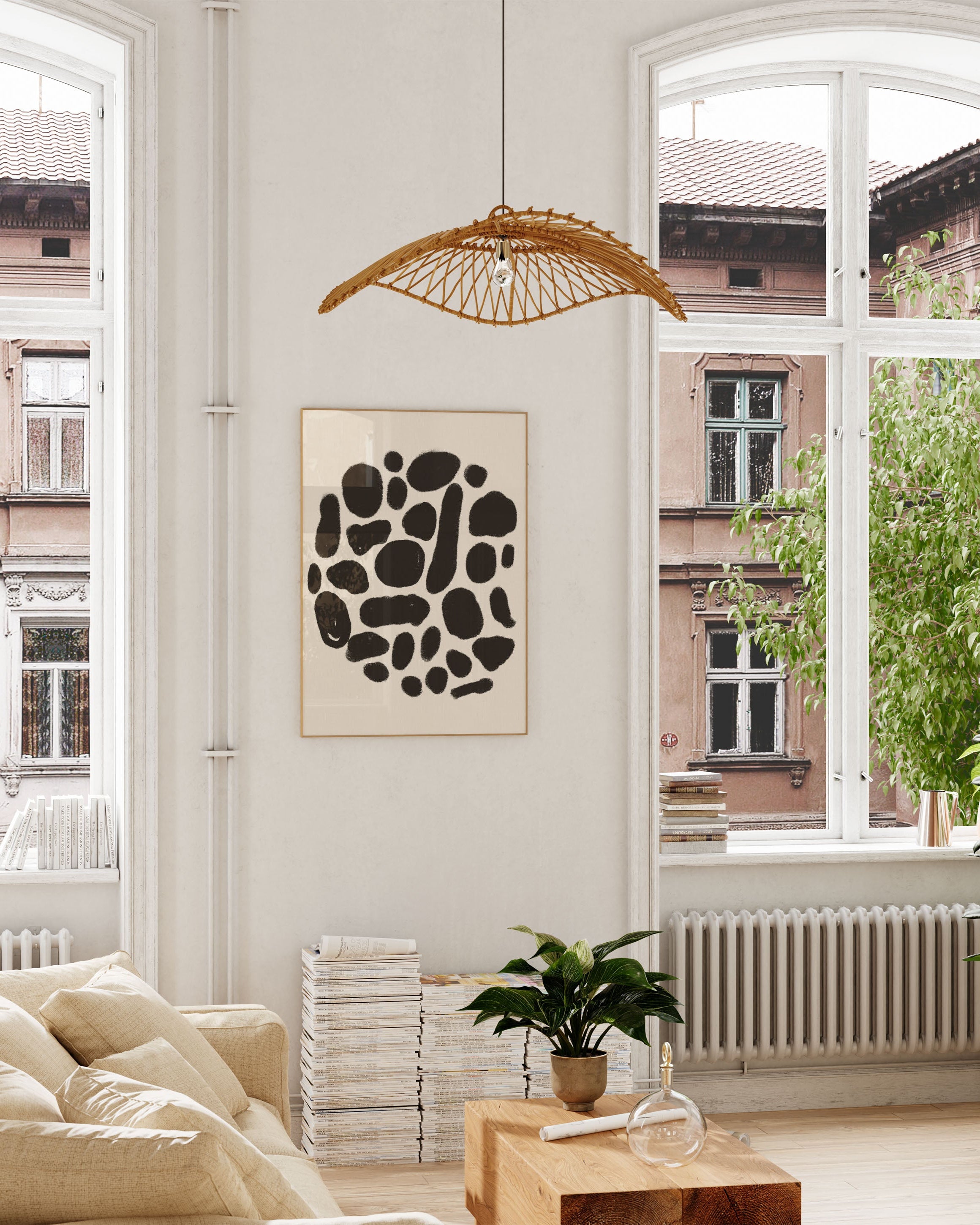 Prikker Poster – Print Material Wandbild, moderne Kunst & Fine Art Print von Spawnd, handgefertigt & Made in Germany