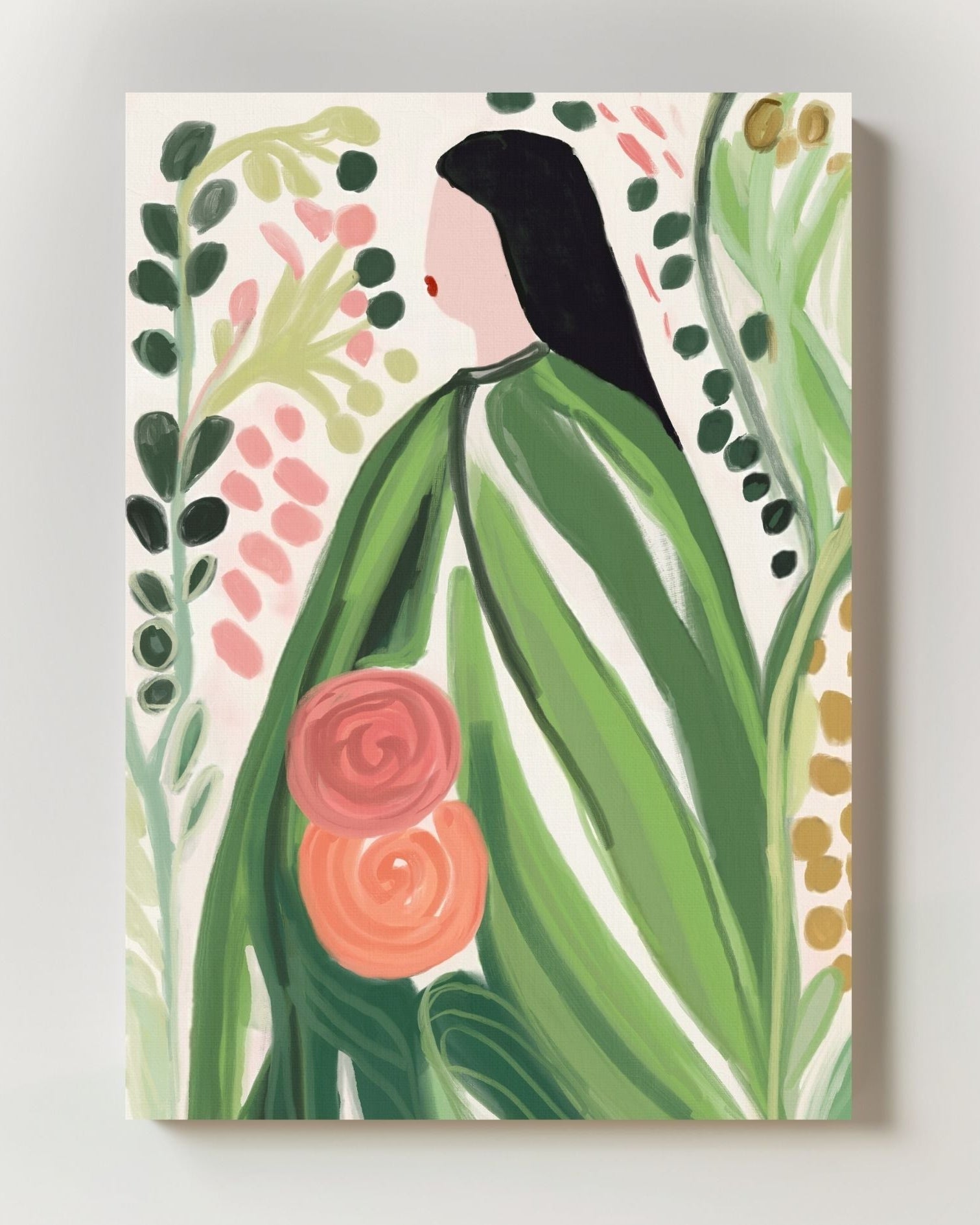 Refuge Végétal Poster – Print Material Wandbild, moderne Kunst & Fine Art Print von Spawnd, handgefertigt & Made in Germany