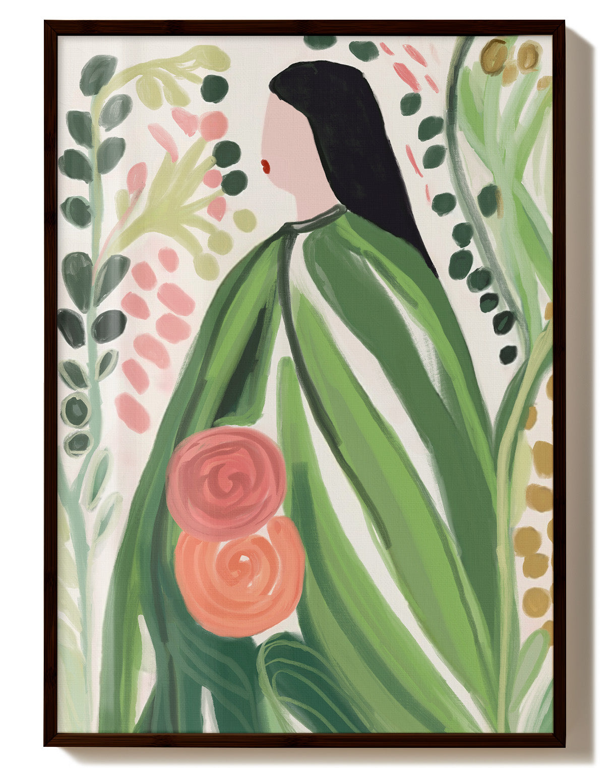 Refuge Végétal Poster – Print Material Wandbild, moderne Kunst & Fine Art Print von Spawnd, handgefertigt & Made in Germany