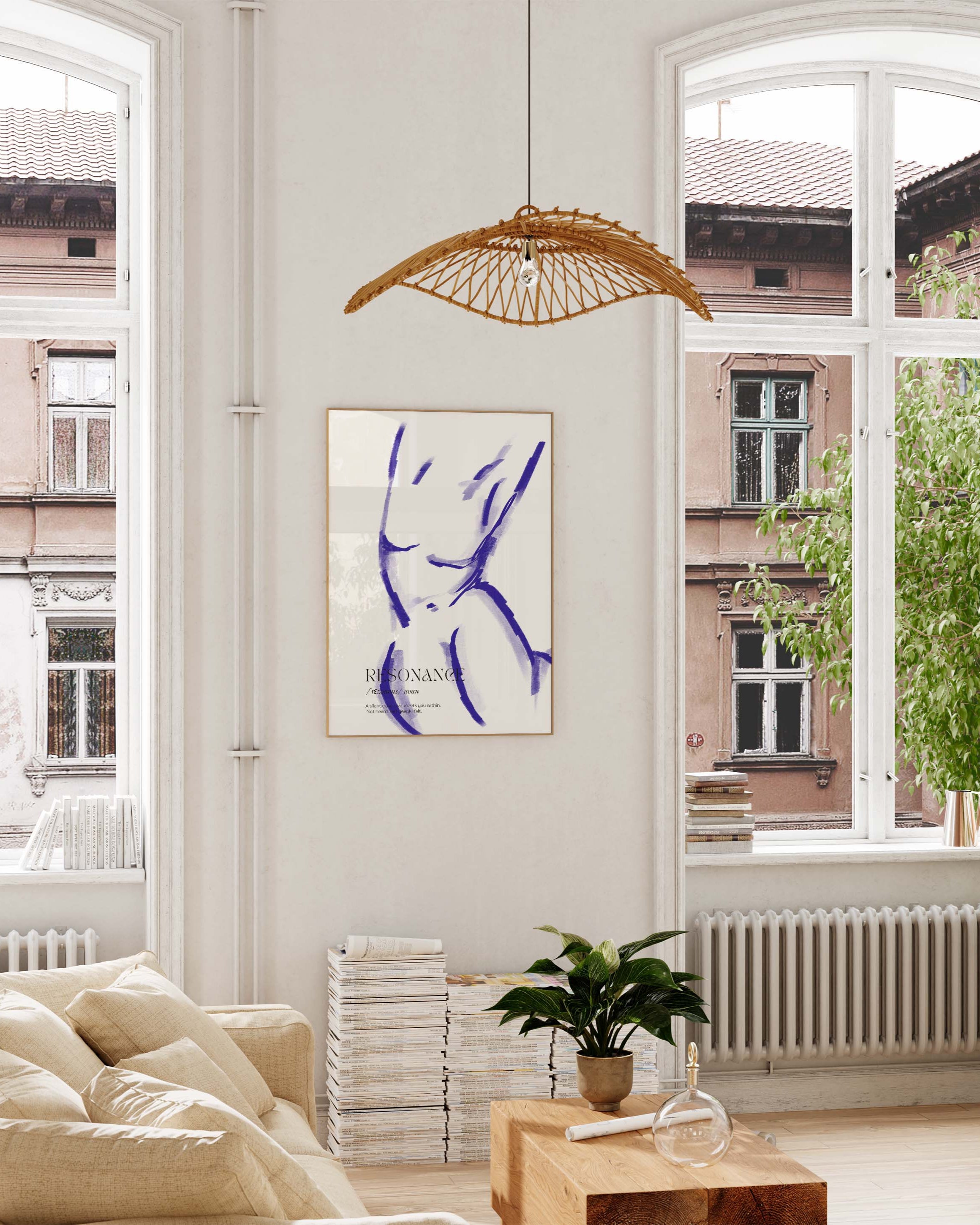 Resonance Poster – Print Material Wandbild, moderne Kunst & Fine Art Print von Spawnd, handgefertigt & Made in Germany