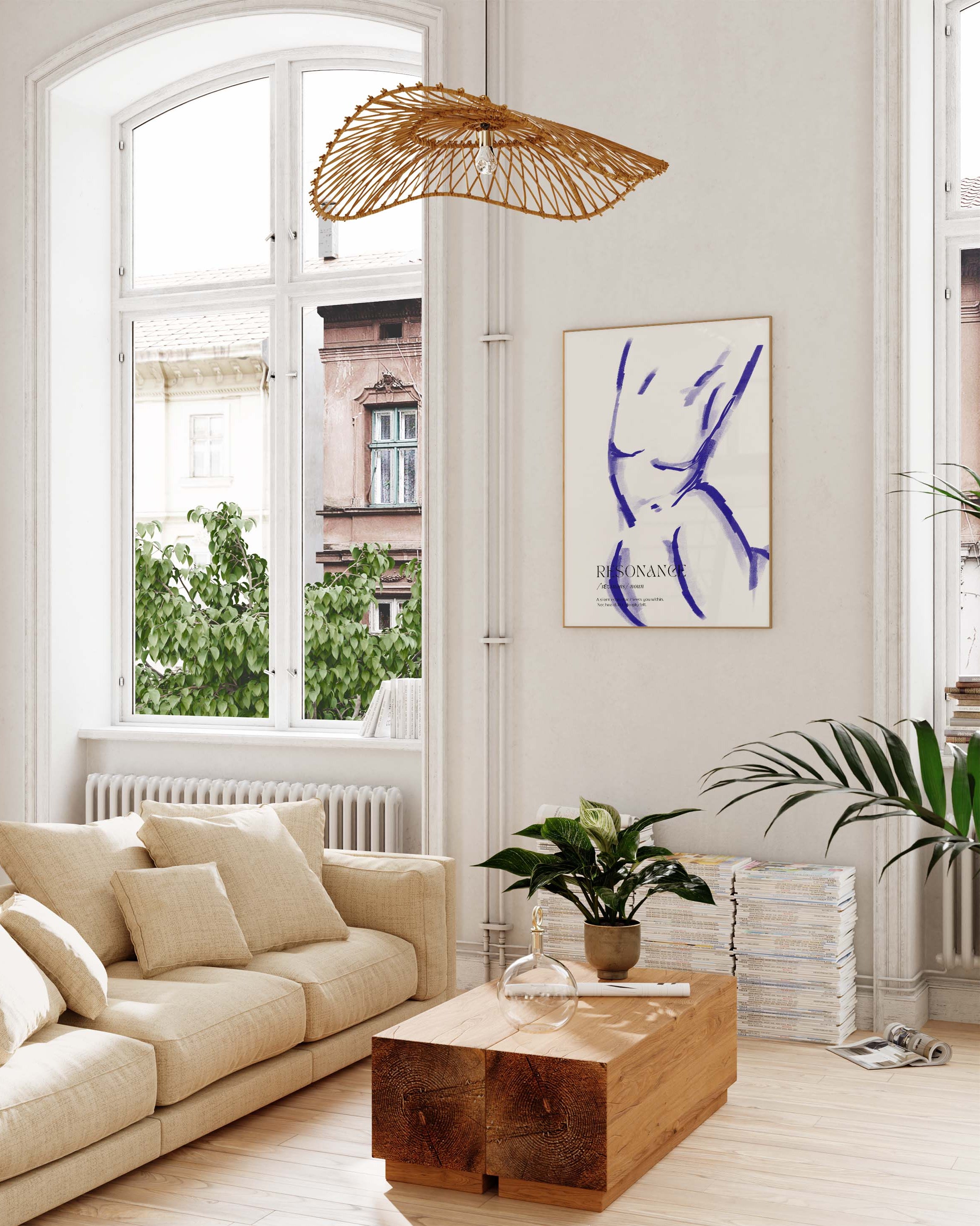 Resonance Poster – Print Material Wandbild, moderne Kunst & Fine Art Print von Spawnd, handgefertigt & Made in Germany