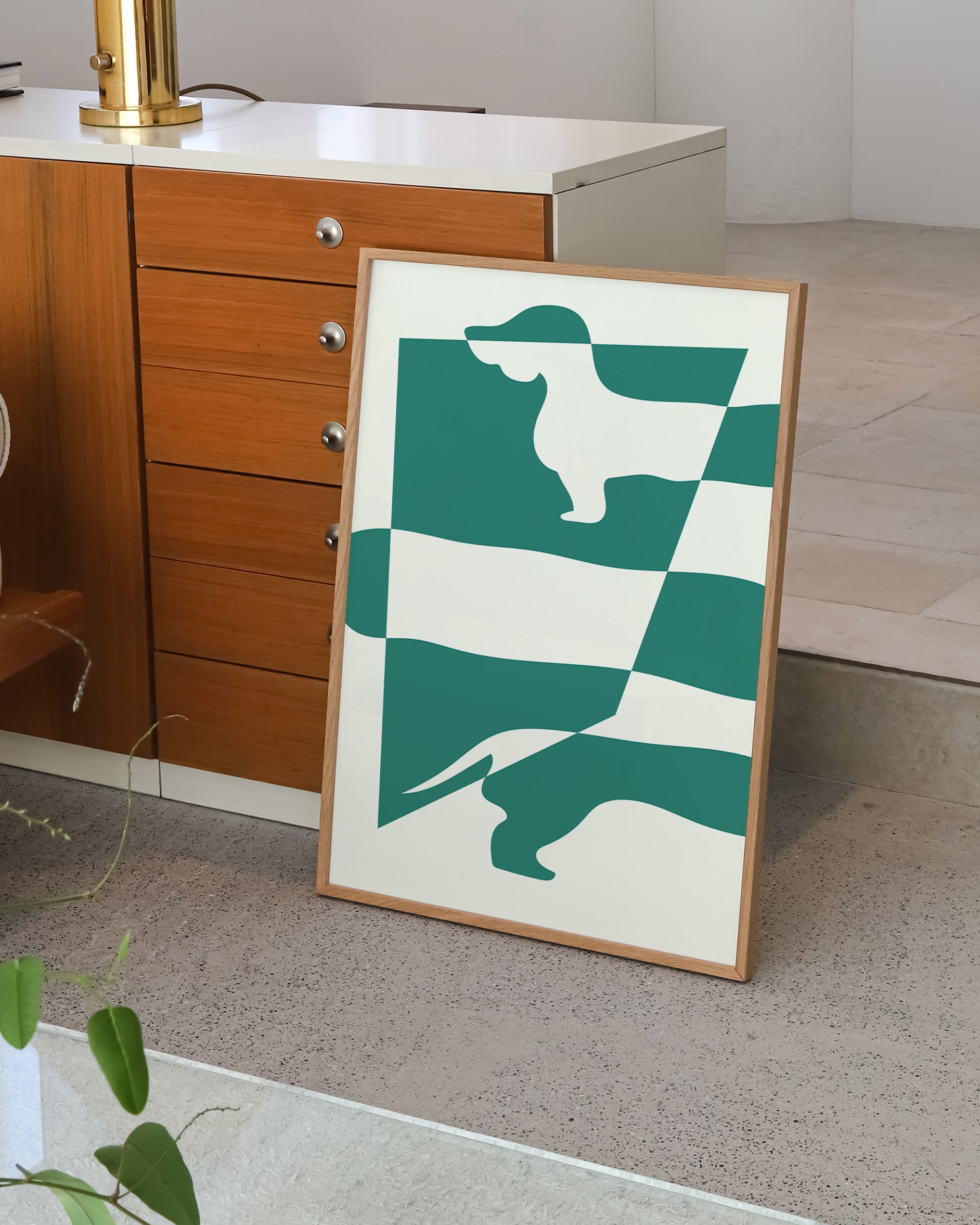 Sausage Poster – Print Material Wandbild, moderne Kunst & Fine Art Print von Spawnd, handgefertigt & Made in Germany