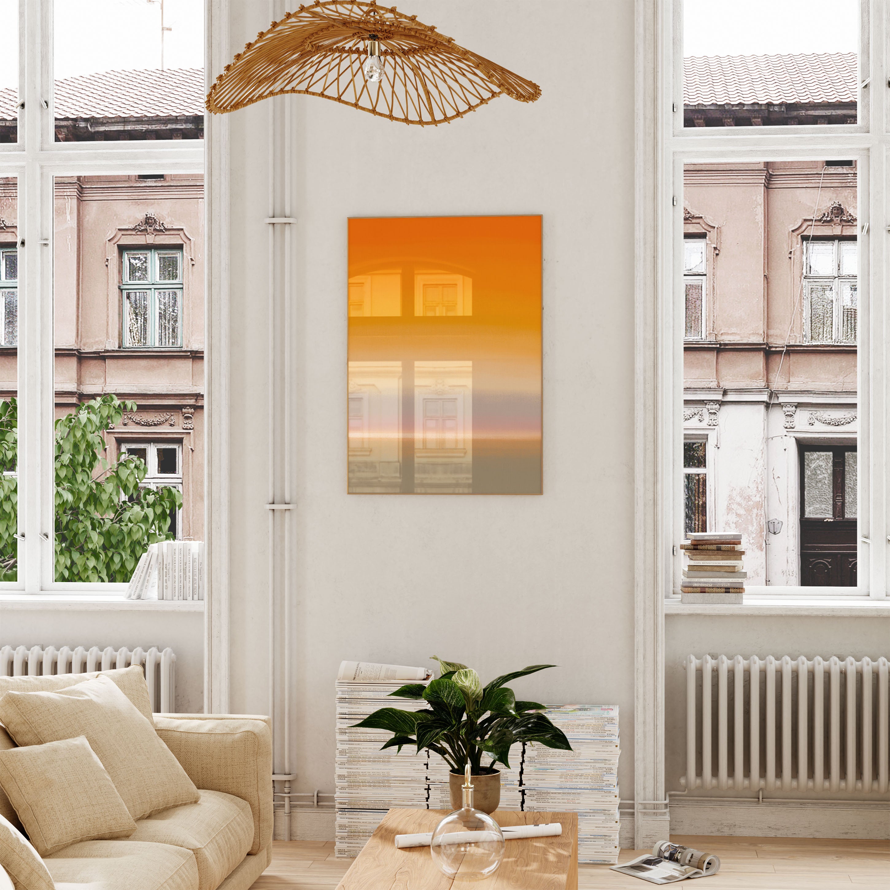 Savann Poster – Print Material Wandbild, moderne Kunst & Fine Art Print von Spawnd, handgefertigt & Made in Germany