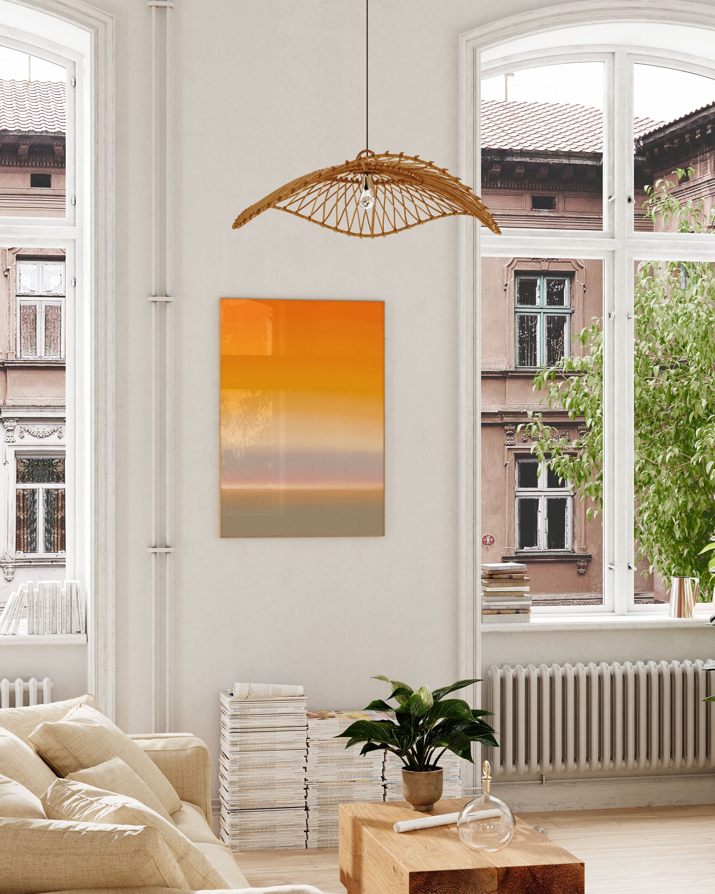 Savann Poster – Print Material Wandbild, moderne Kunst & Fine Art Print von Spawnd, handgefertigt & Made in Germany