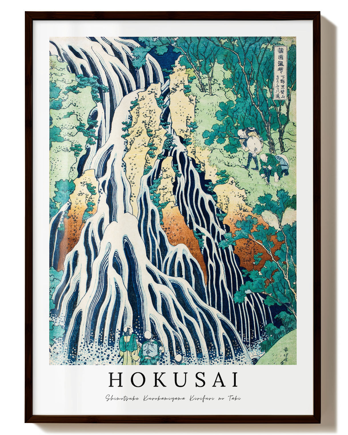Shimotsuke Kurokamiyama Kirifuri no Taki Poster – Print Material Wandbild, moderne Kunst & Fine Art Print von Spawnd, handgefertigt & Made in Germany