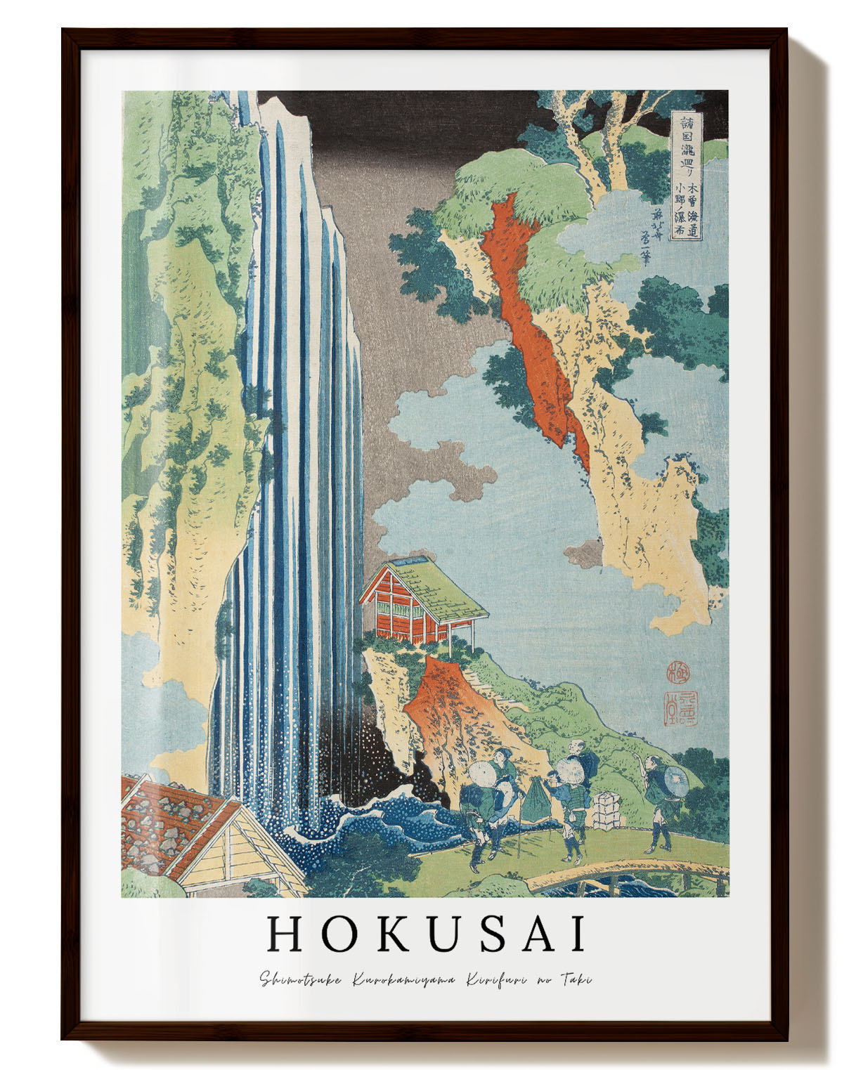Shimotsuke Kurokamiyama Kirifuri no Taki V2 Poster – Print Material Wandbild, moderne Kunst & Fine Art Print von Spawnd, handgefertigt & Made in Germany