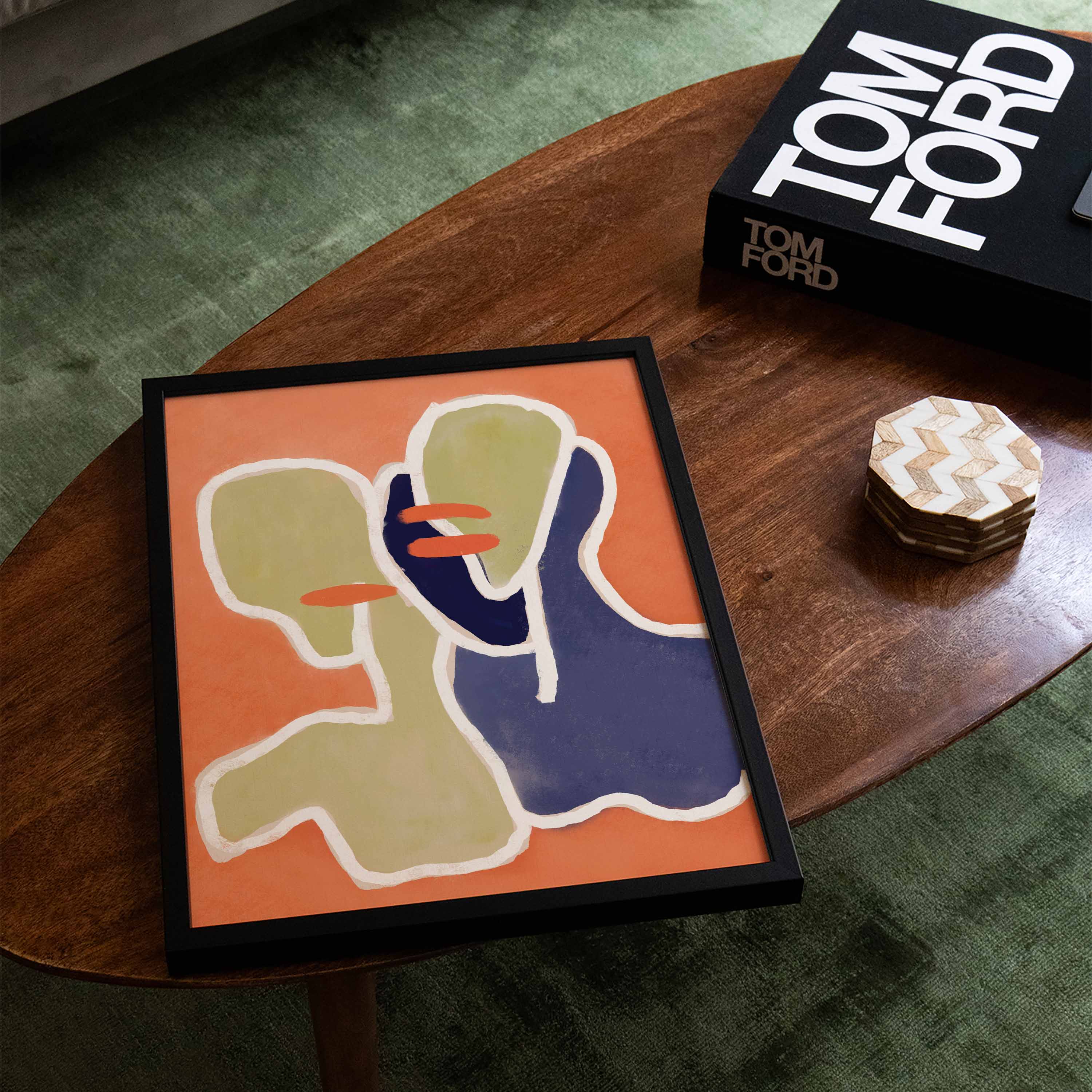 Siblings Poster – FineArt Wandbild, moderne Kunst & Fine Art Print von Spawnd, handgefertigt & Made in Germany