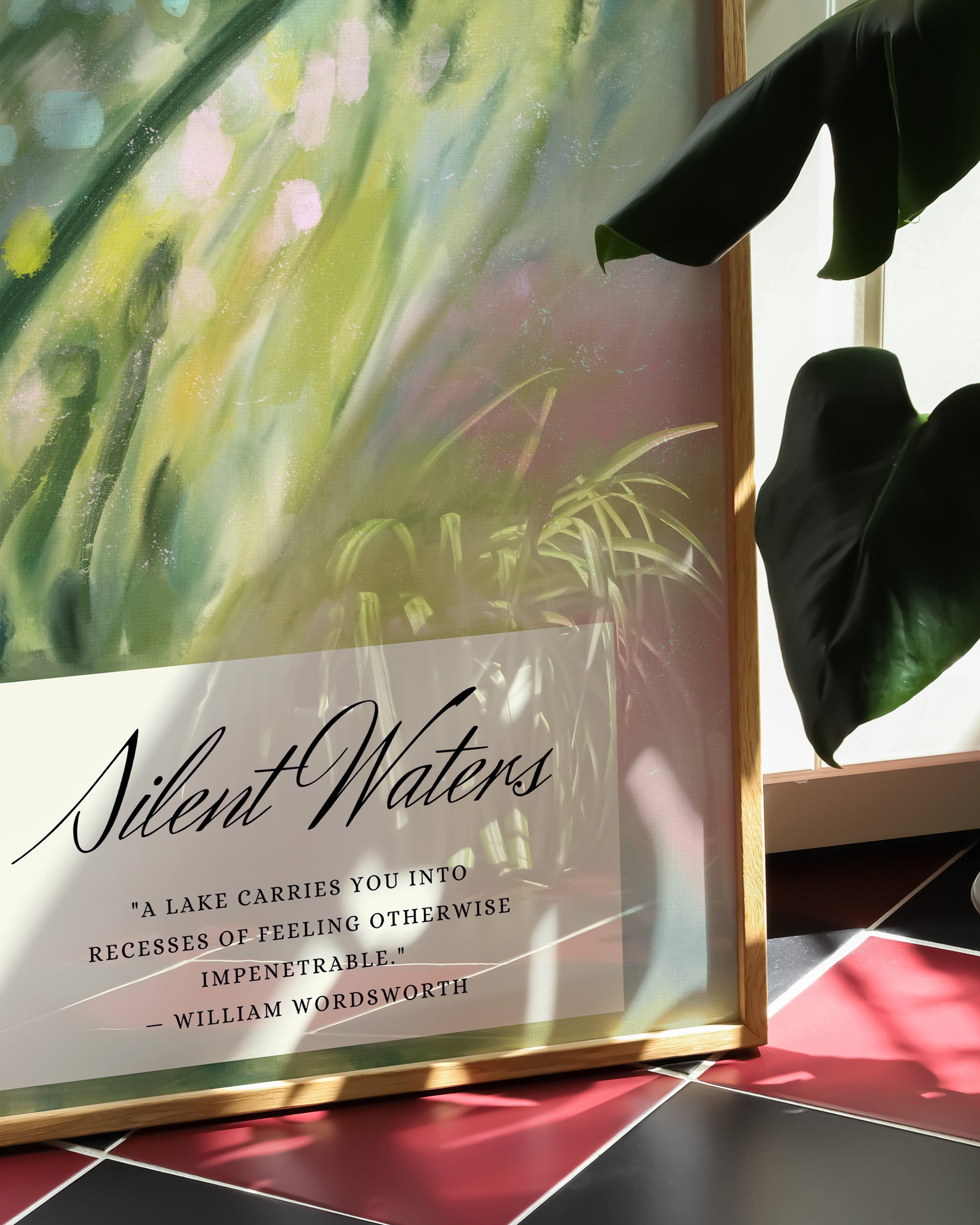 Silent Water Poster – Print Material Wandbild, moderne Kunst & Fine Art Print von Spawnd, handgefertigt & Made in Germany
