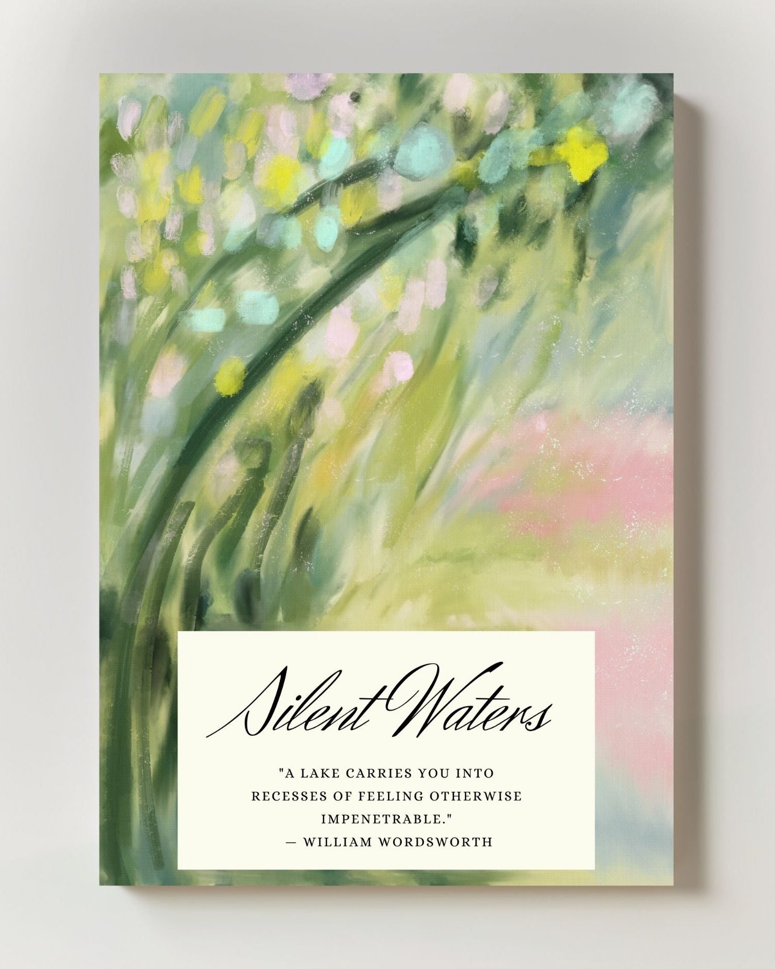 Silent Water Poster – Print Material Wandbild, moderne Kunst & Fine Art Print von Spawnd, handgefertigt & Made in Germany