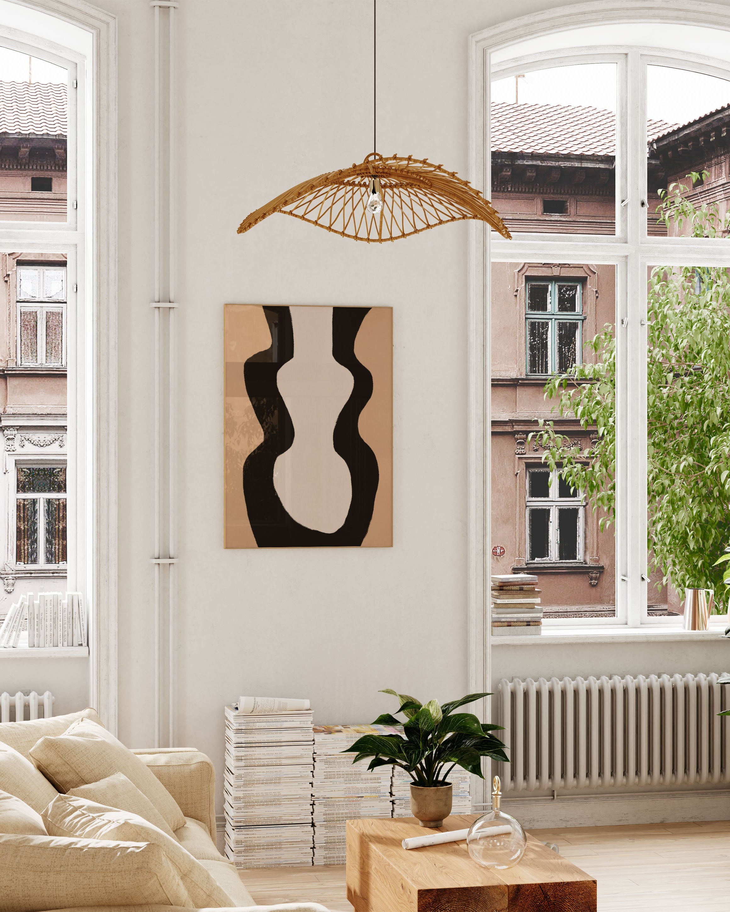 Silhuett Poster – Print Material Wandbild, moderne Kunst & Fine Art Print von Spawnd, handgefertigt & Made in Germany