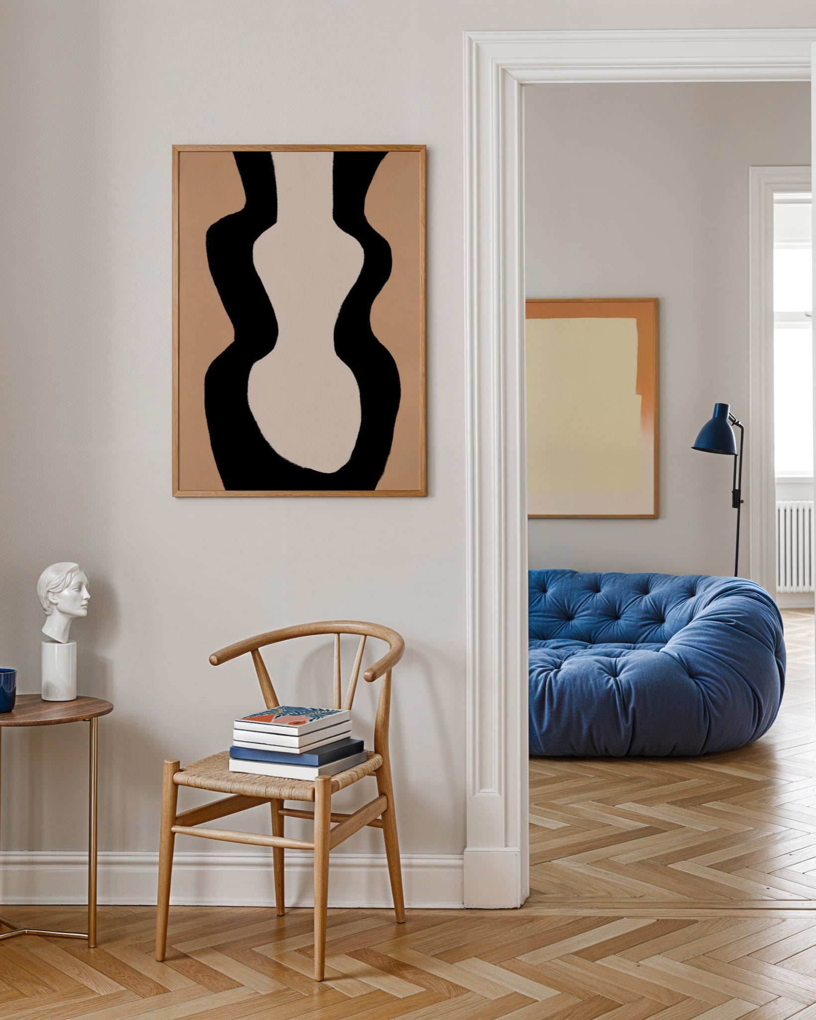 Silhuett Poster – Print Material Wandbild, moderne Kunst & Fine Art Print von Spawnd, handgefertigt & Made in Germany