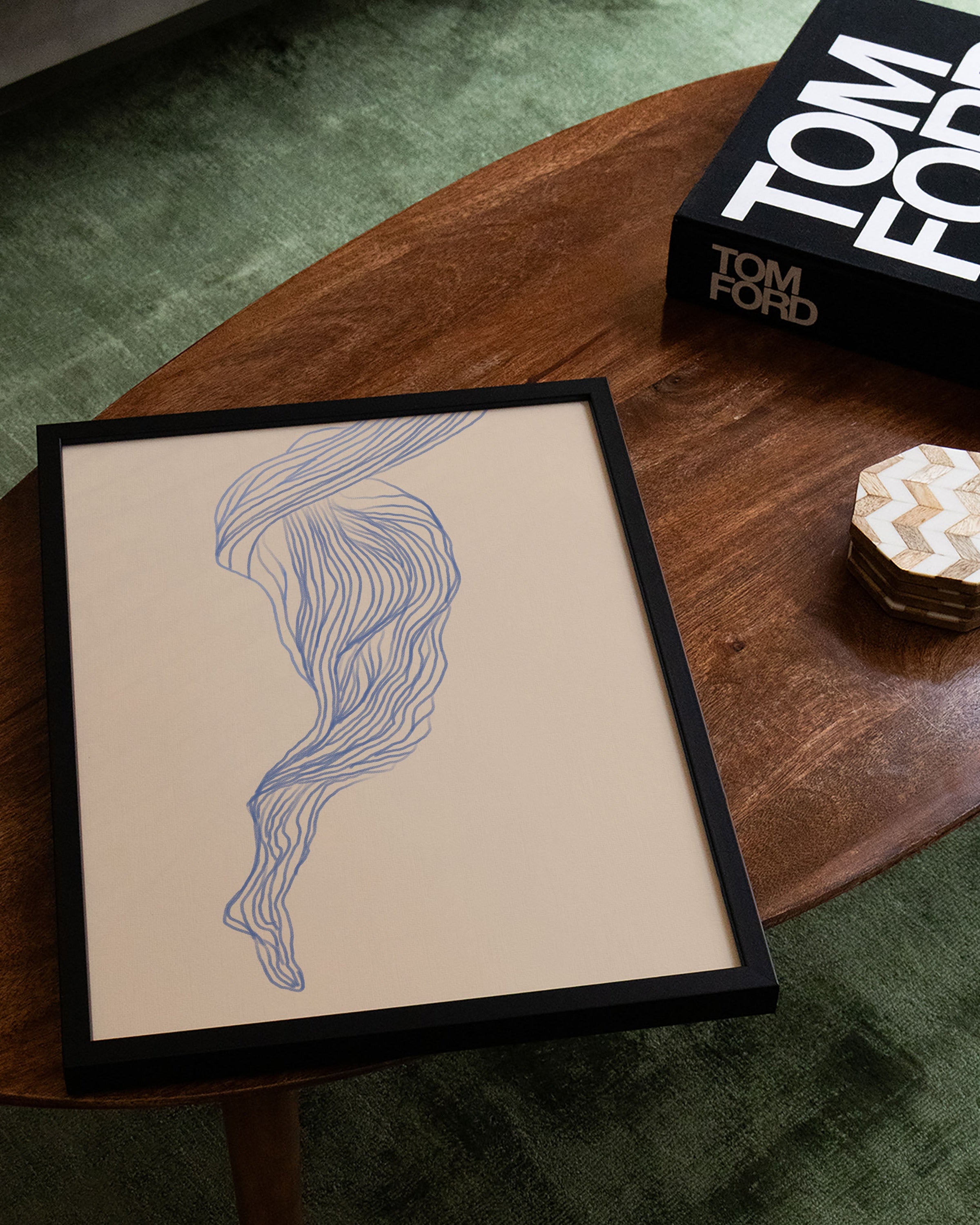 Silk Poster – Print Material Wandbild, moderne Kunst & Fine Art Print von Spawnd, handgefertigt & Made in Germany