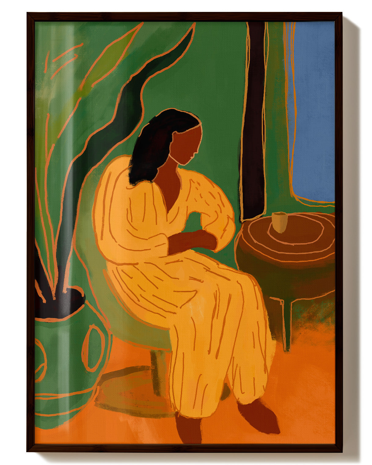 Slow Room Poster – Print Material Wandbild, moderne Kunst & Fine Art Print von Spawnd, handgefertigt & Made in Germany